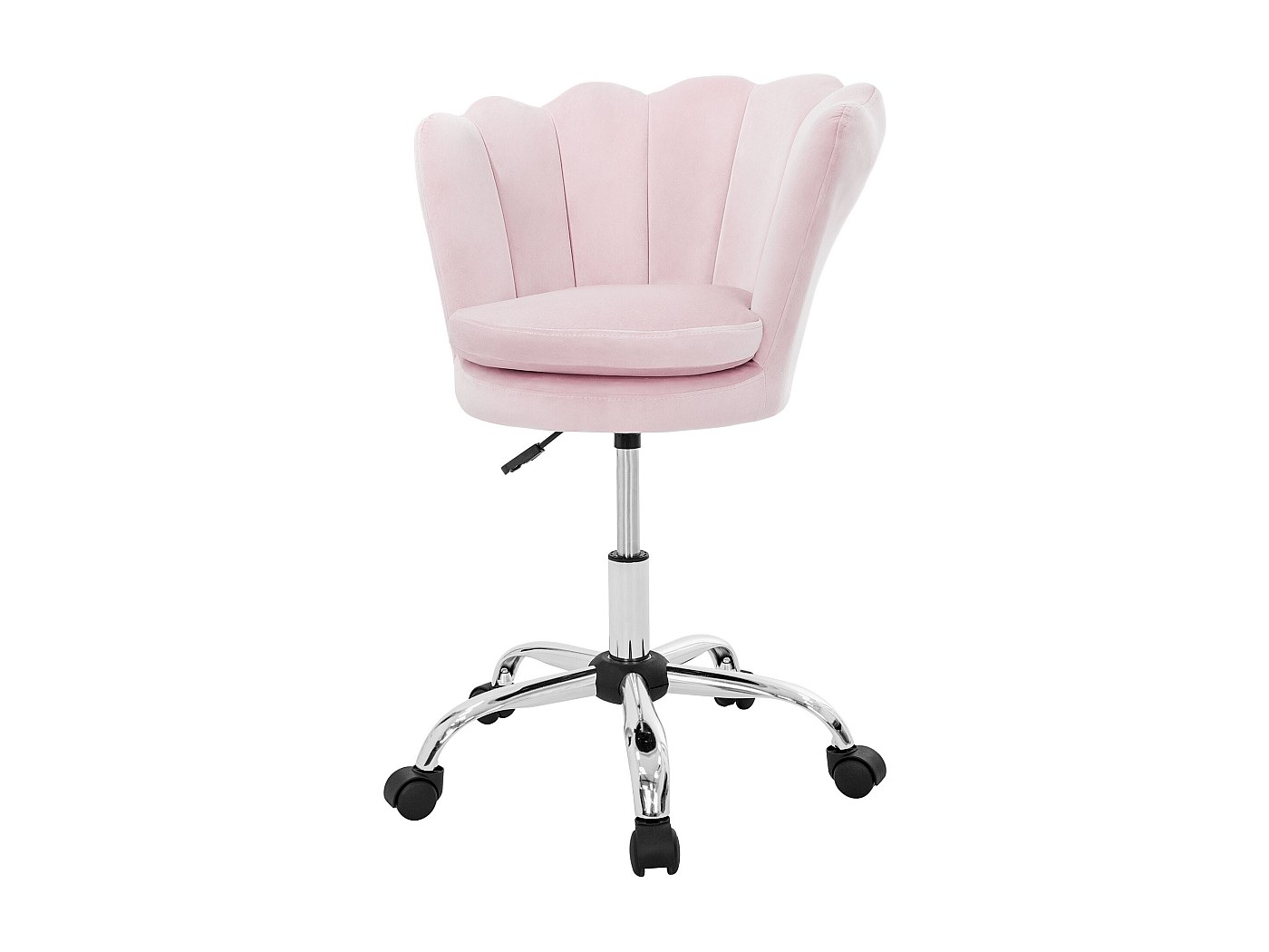 CHAISE DE BUREAU à Roulettes Design Fleur Fauteuil de Bureau en Velours