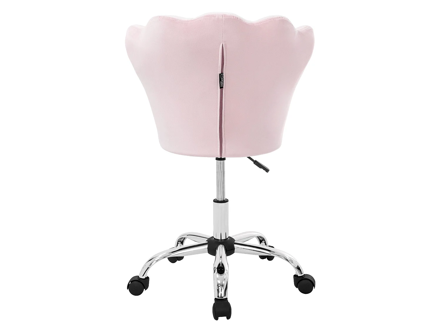 Silla de oficina asiento de terciopelo sillón ergonomico moderno rosa claro