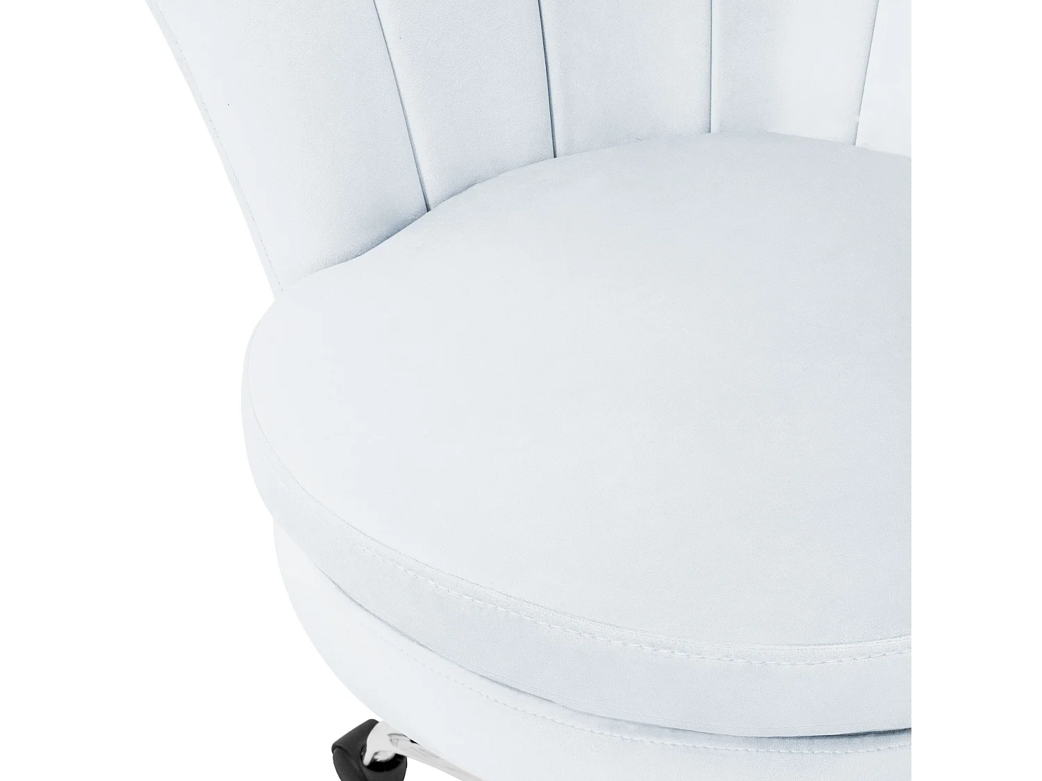 Silla de oficina asiento de terciopelo sillón ergonomico moderno azul claro