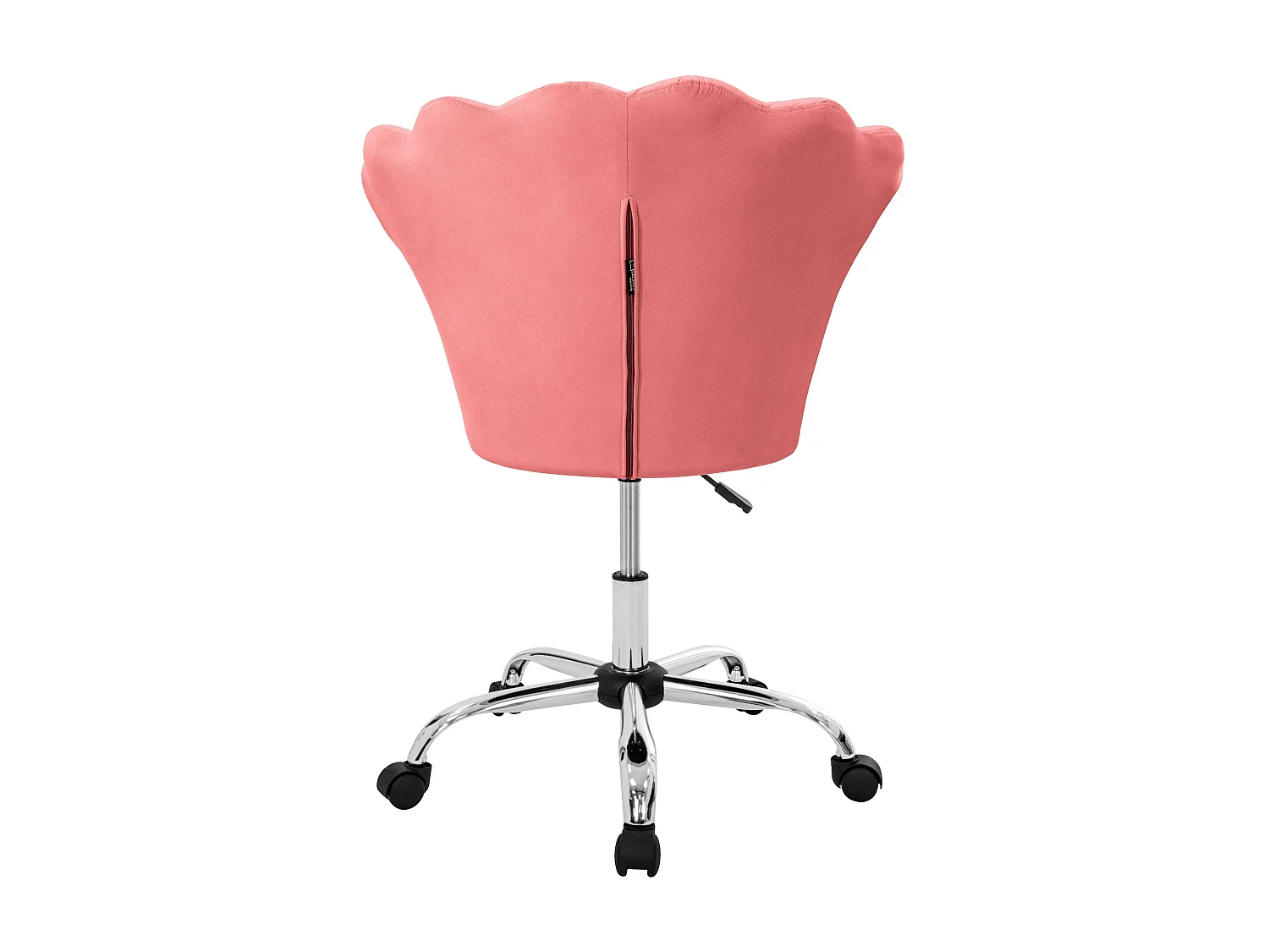 Silla de oficina asiento de terciopelo rosa sillón ergonomico moderno