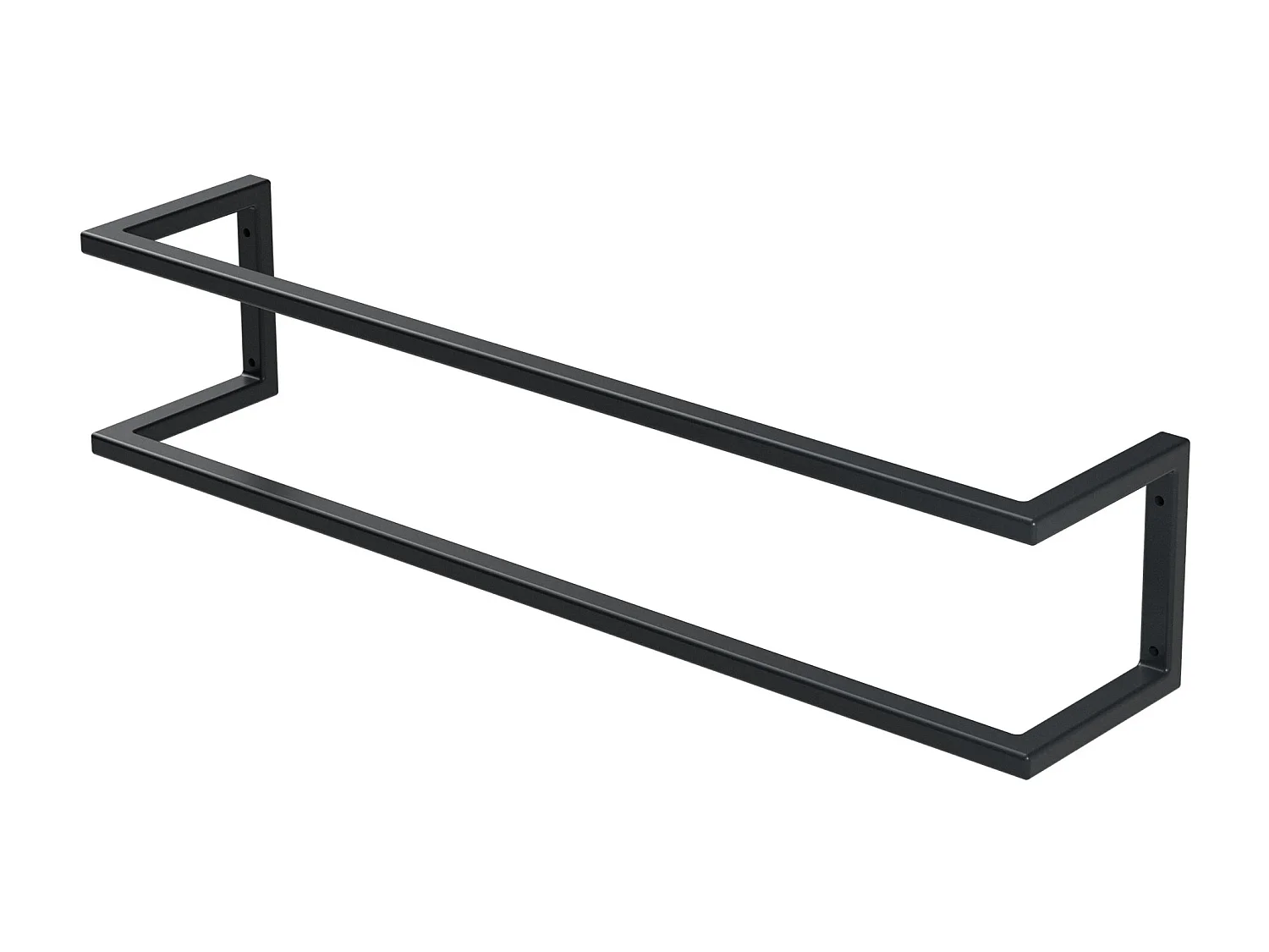 Portasciugamani montaggio a parete supporto asciugamani acciaio antracite 70 cm