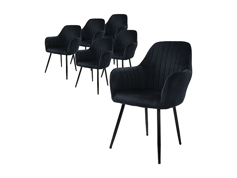 Set di 6 sedie da sala da pranzo sedie da soggiorno sedia da cucina sedia imbott