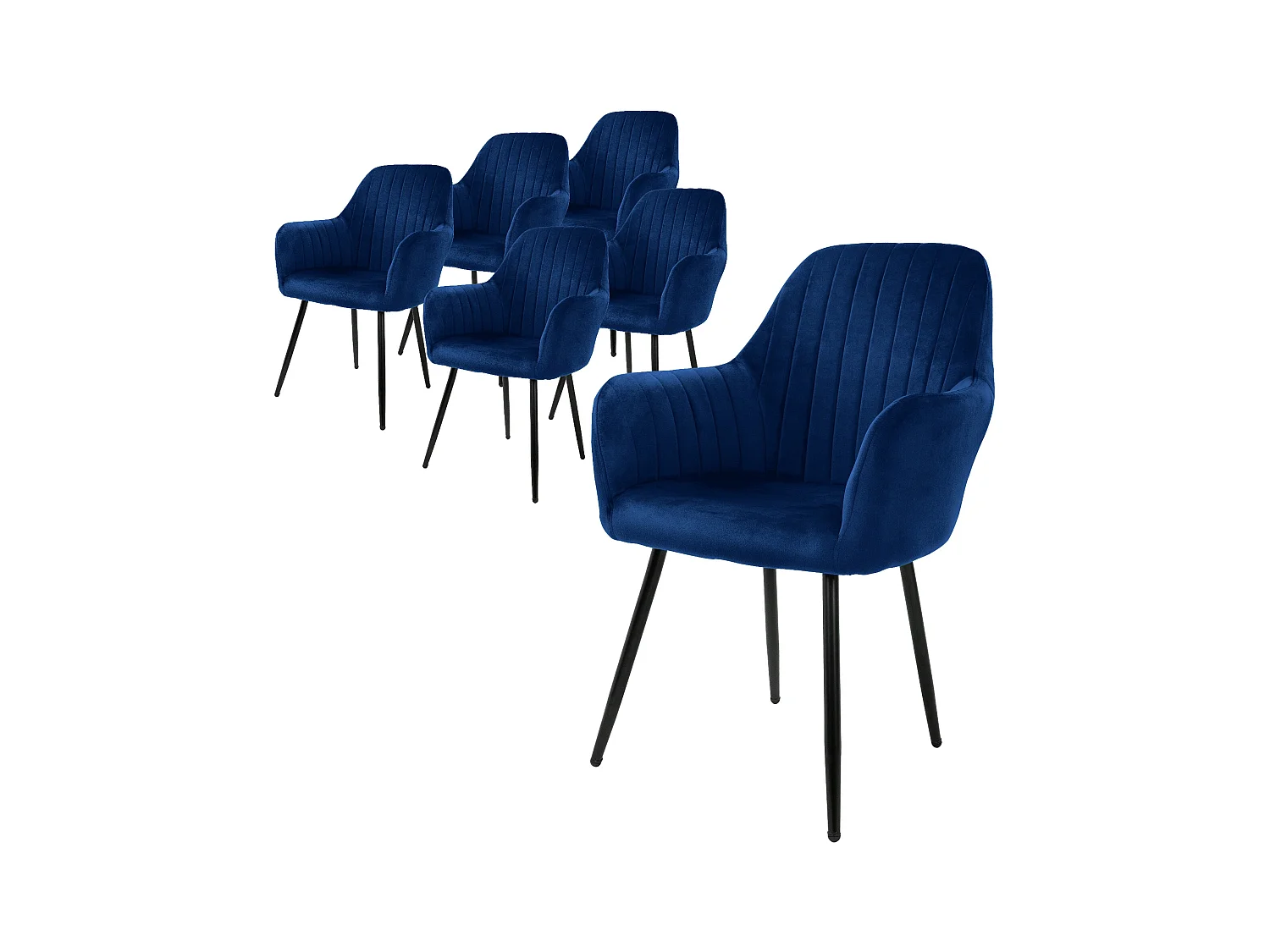 Set di 6 sedie da sala da pranzo sedie da soggiorno sedia da cucina sedia imbott