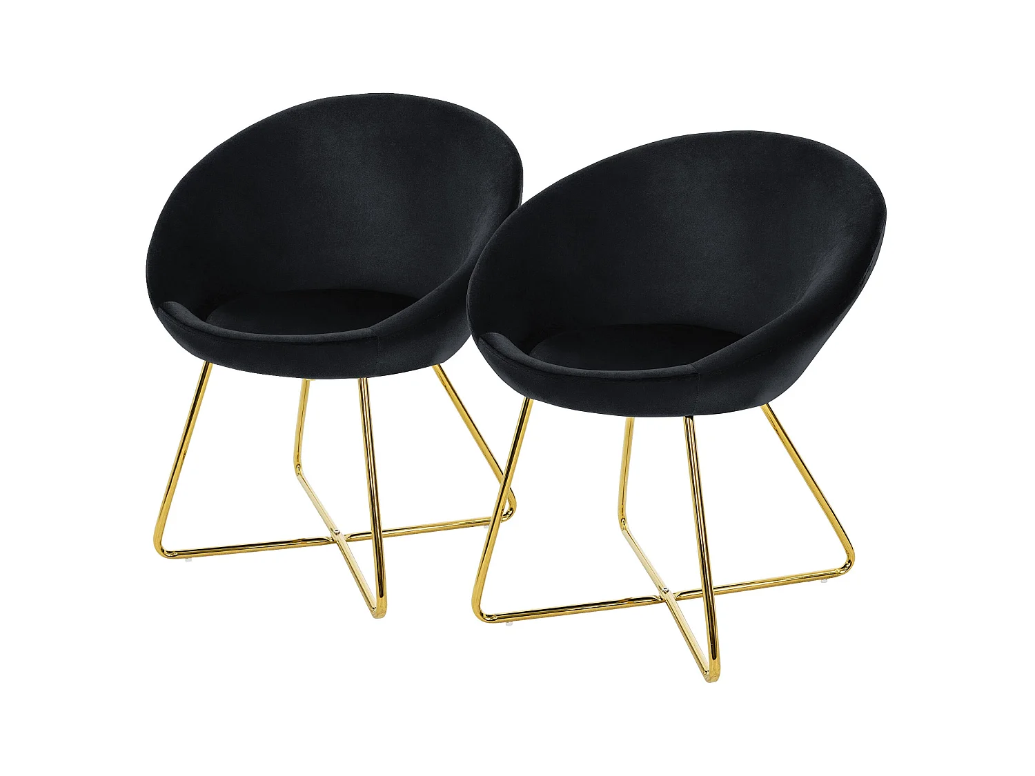 Lot de 2 chaises de salle à manger Chaises rembourrées Chaises de salon Chaises