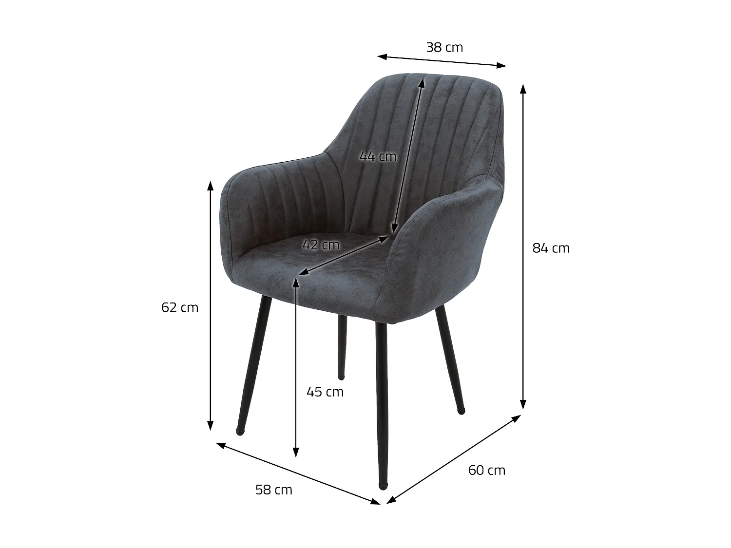 Set di 6 sedie da sala da pranzo sedie da soggiorno sedia da cucina sedia imbott