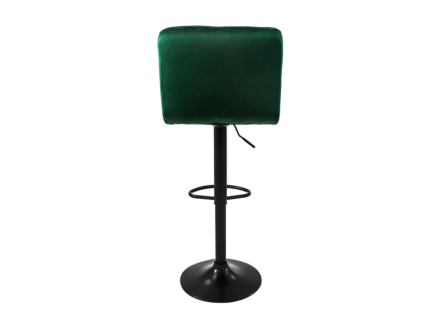 Set 4x taburetes de bar de terciopelo verde silla giratoria 360° con reposapiés