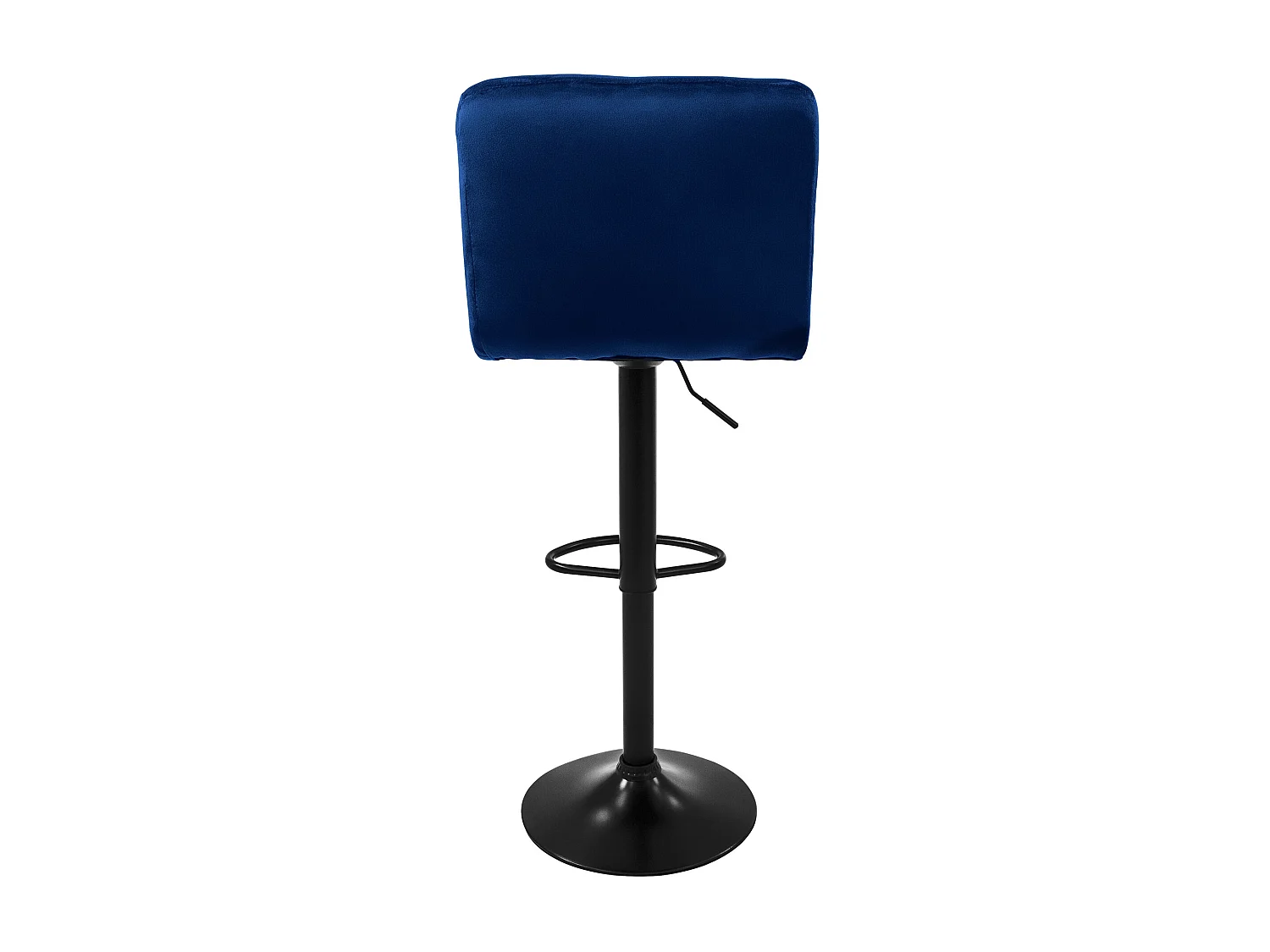Set 4x taburetes de bar de terciopelo azul silla giratoria 360° con reposapiés