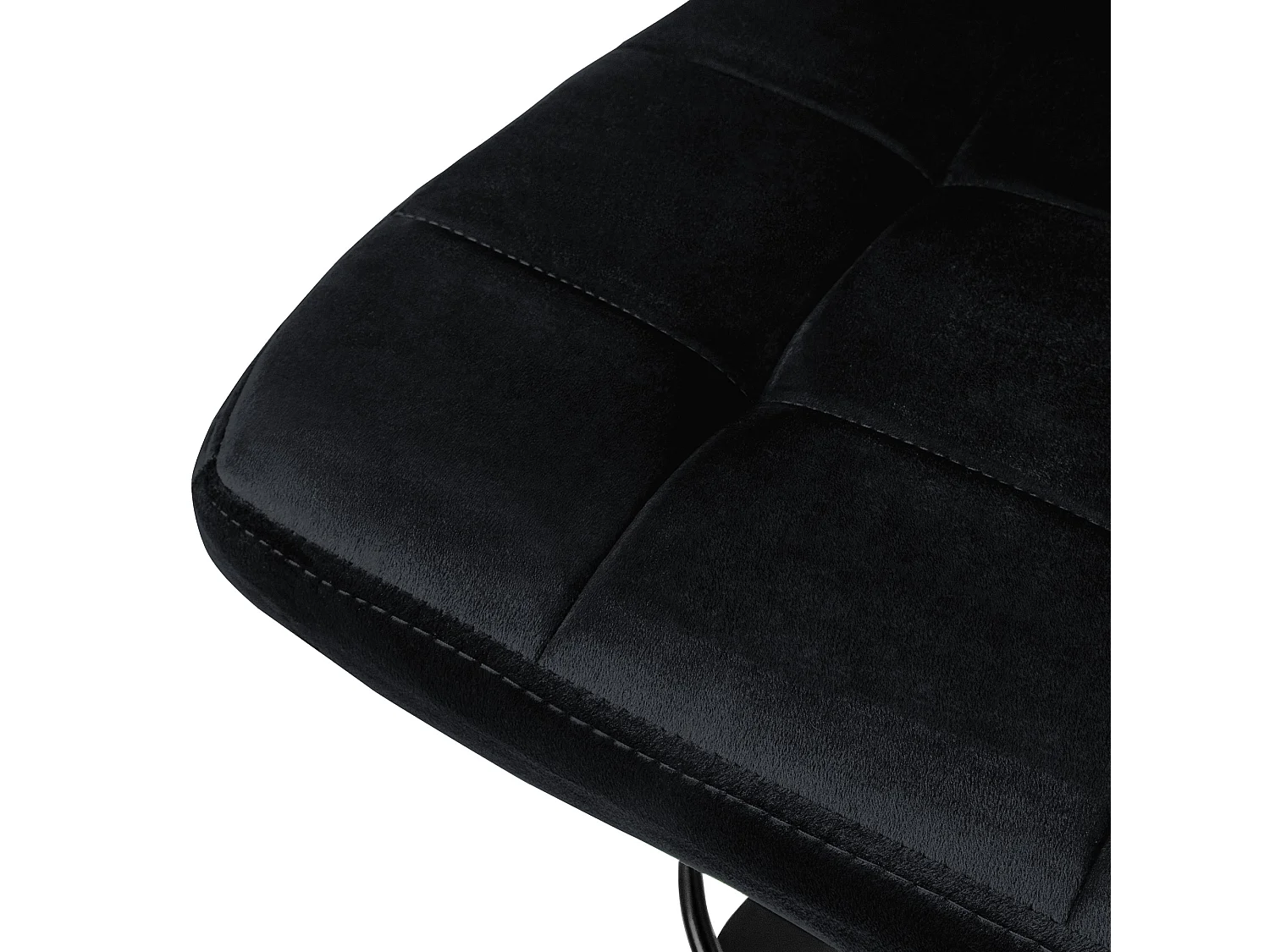 Set 4 sgabelli da bar girevoli nero velluto altezza regolabile sgabello girevole