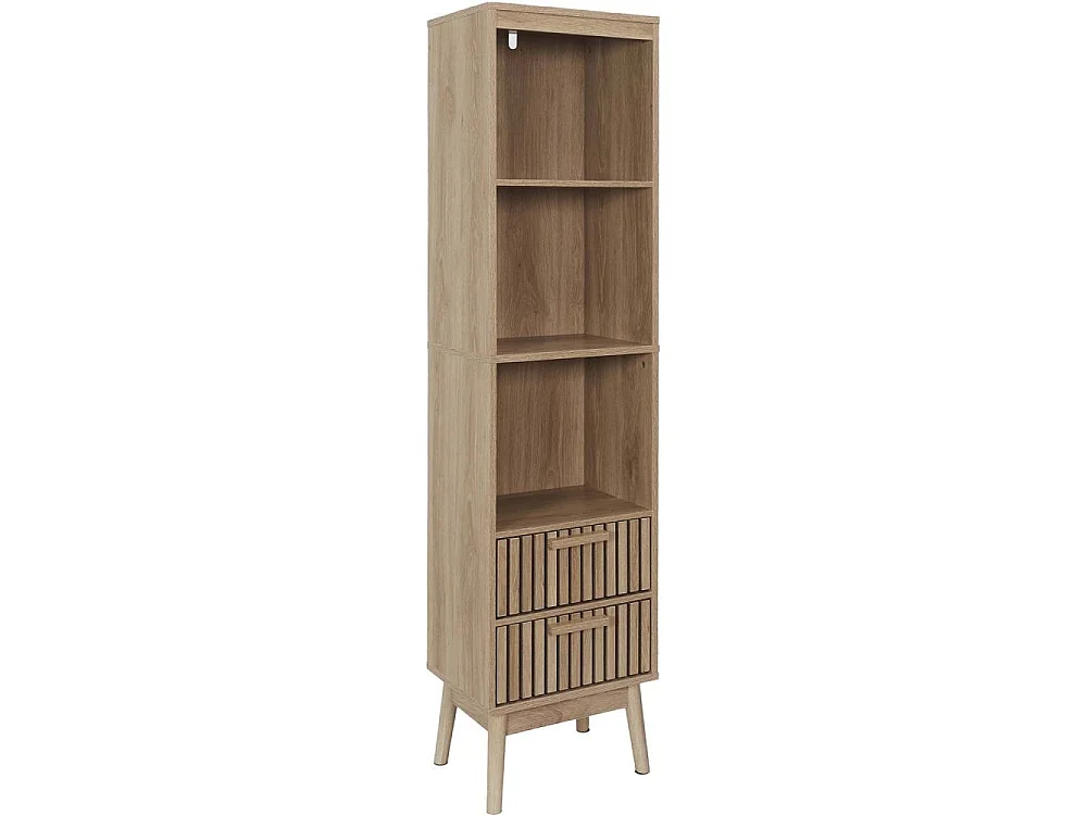Colonne - HOME DECO FACTORY - Klaus - 2 Tiroirs - Marron