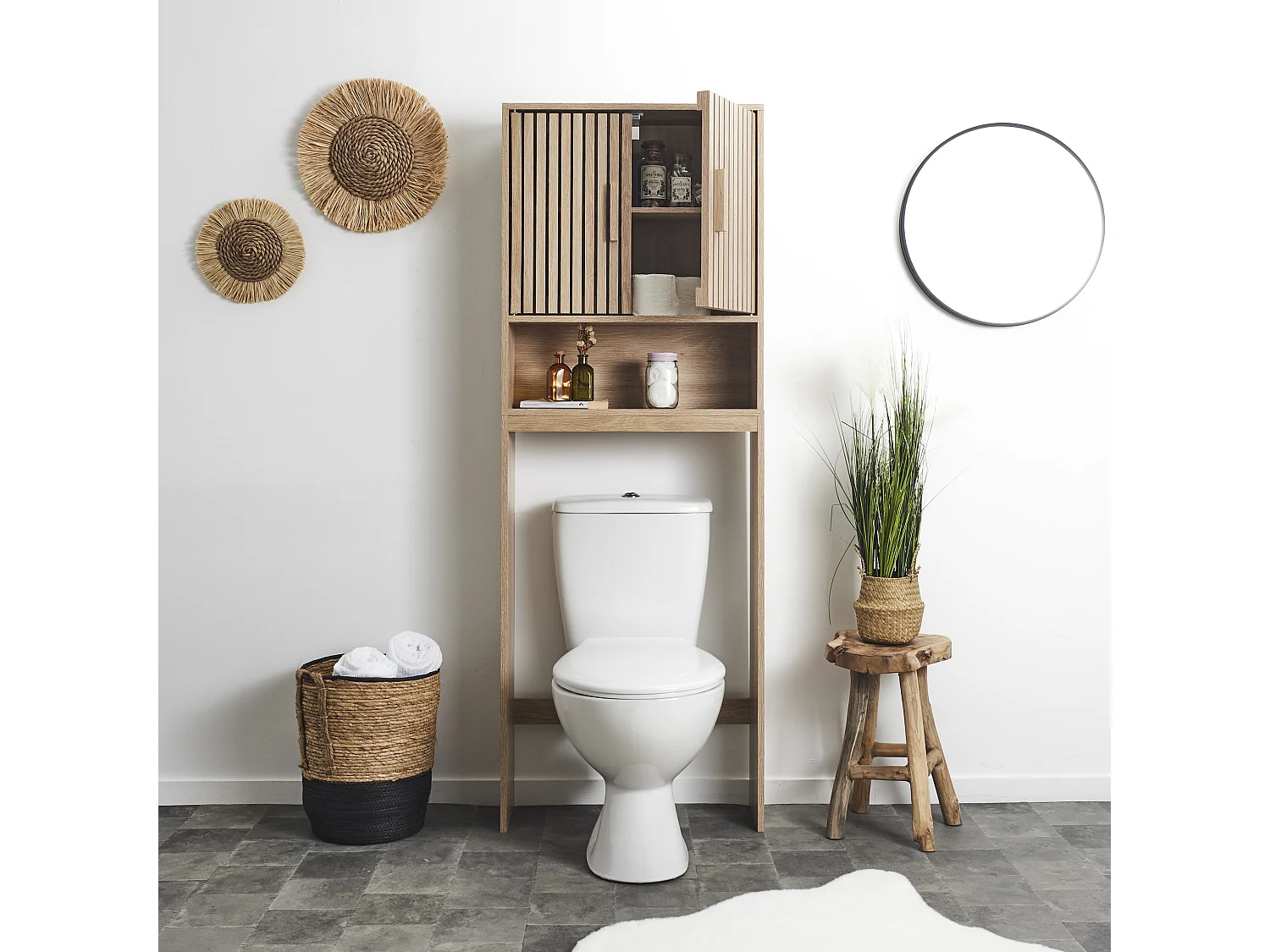 Meuble Wc Klaus Marron