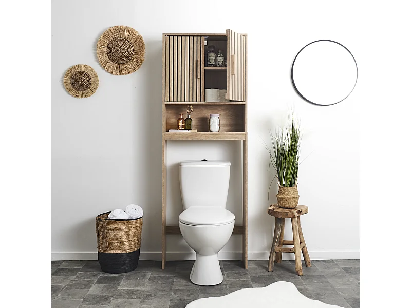 Meuble Wc Klaus Marron