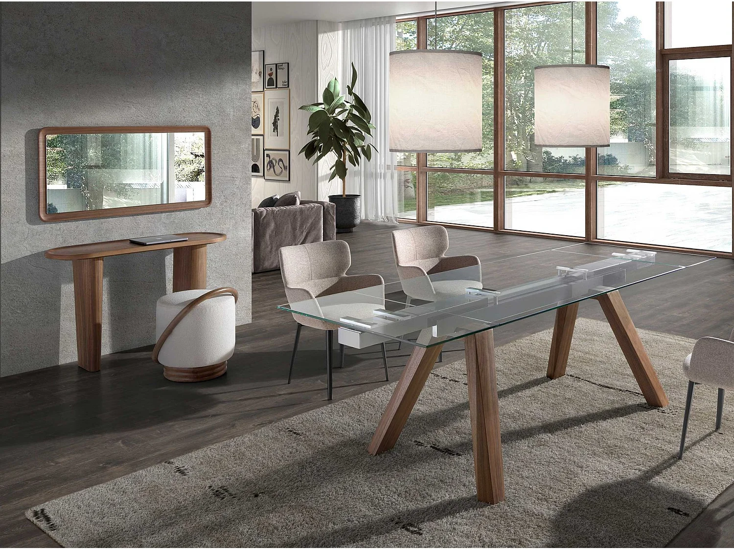 Pouf en tissu blanc 5110 ANGEL CERDA