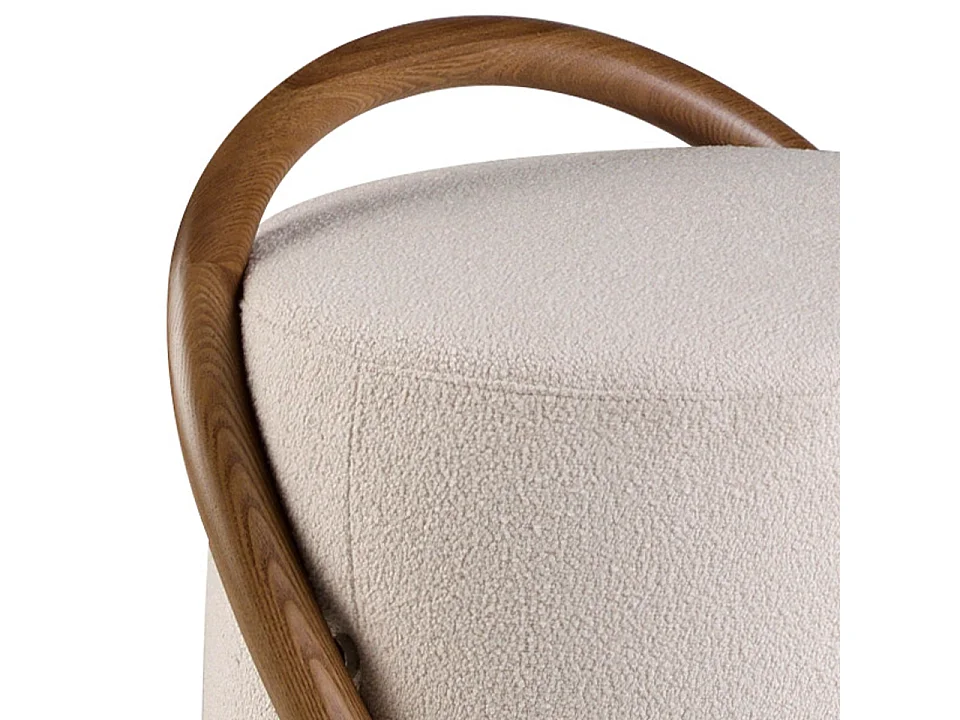 Pouf en tissu blanc 5110 ANGEL CERDA