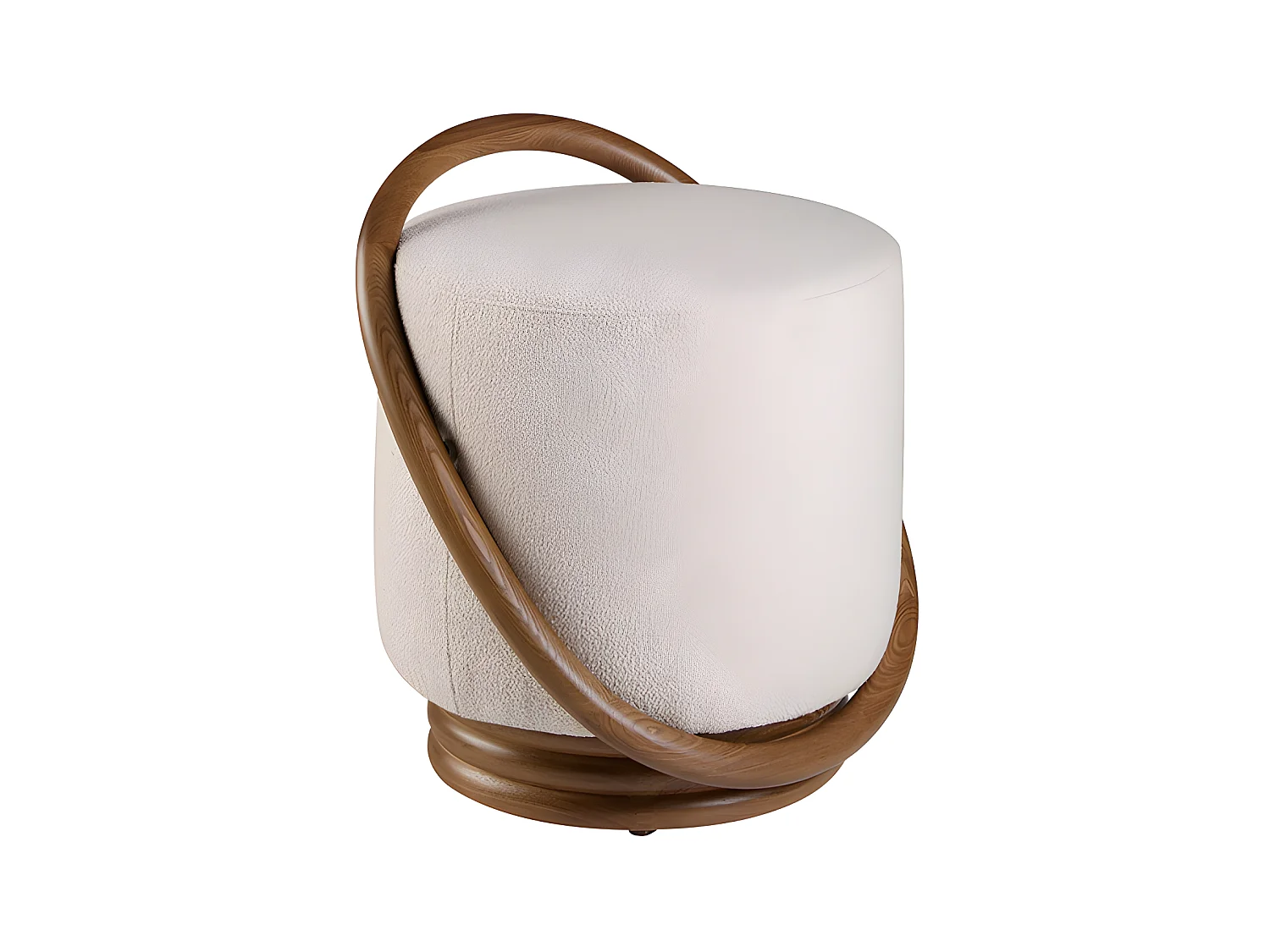 Pouf en tissu blanc 5110 ANGEL CERDA