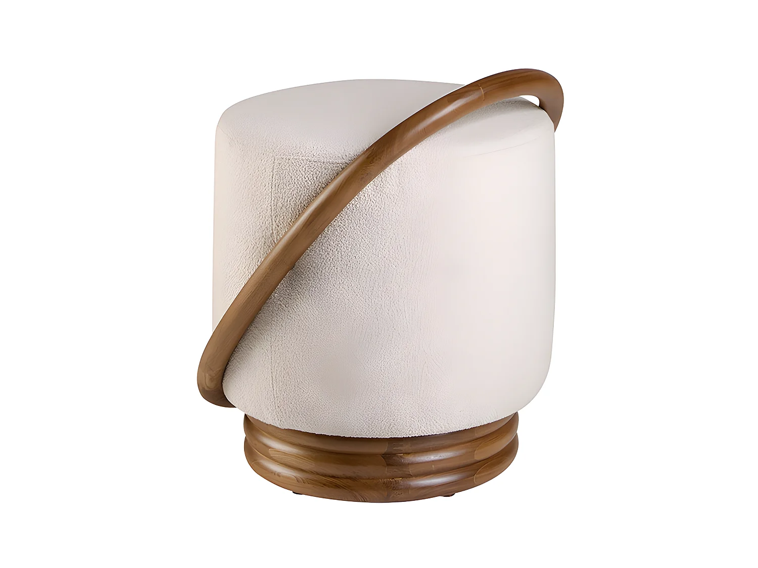 Puff tela blanco  5110 ANGEL CERDA