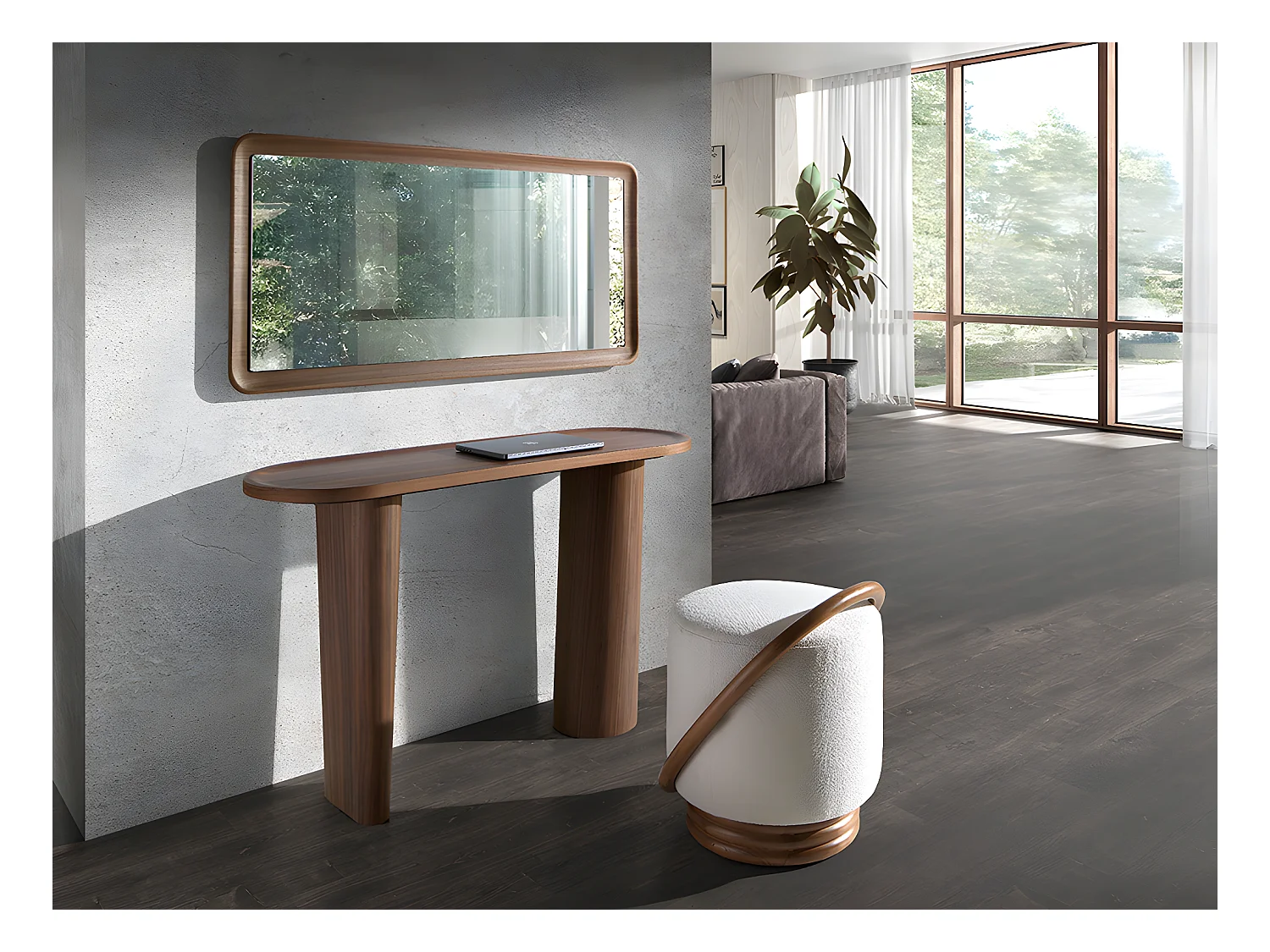 Puff tela blanco  5110 ANGEL CERDA