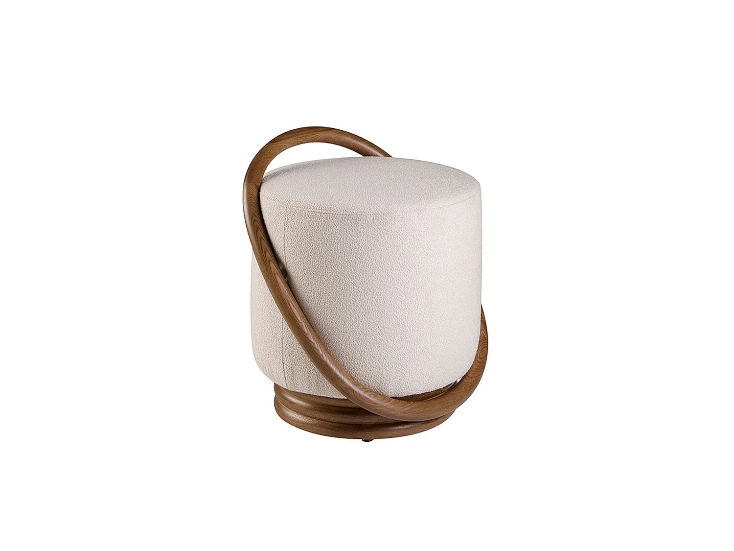 Pouf en tissu blanc 5110 ANGEL CERDA