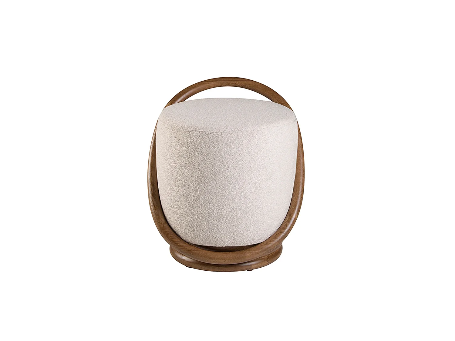 Pouf en tissu blanc 5110 ANGEL CERDA