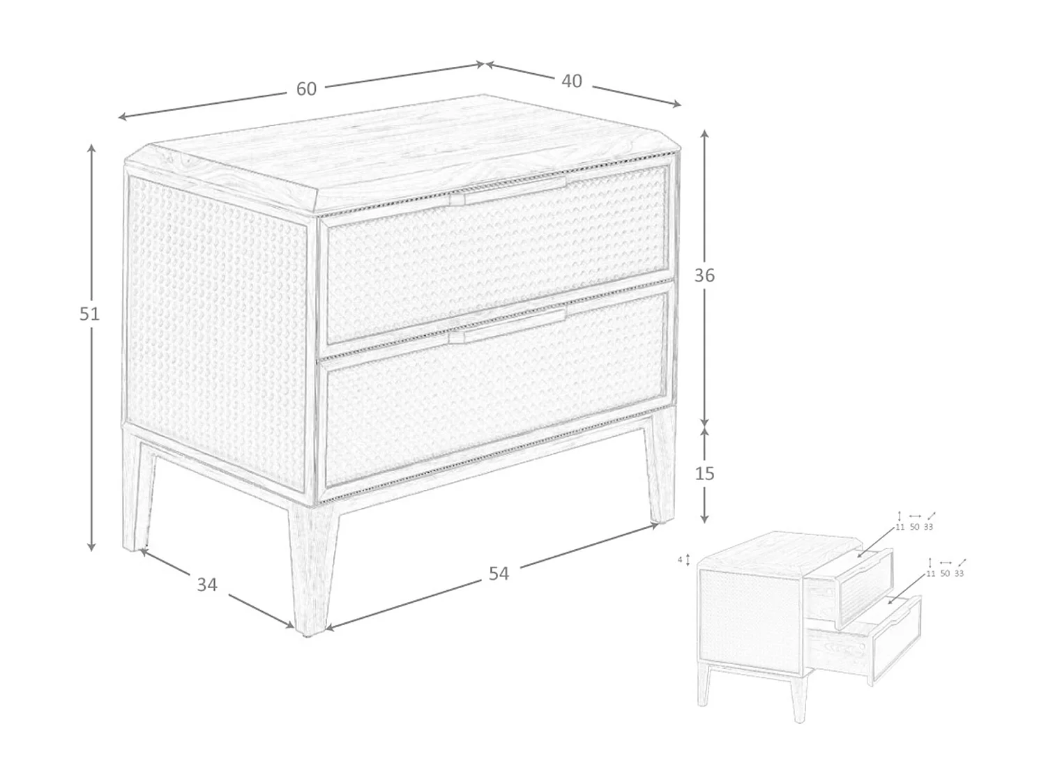 Nachttisch aus dunkelgrünem PVC und Walnussholz 7149 ANGEL CERDA