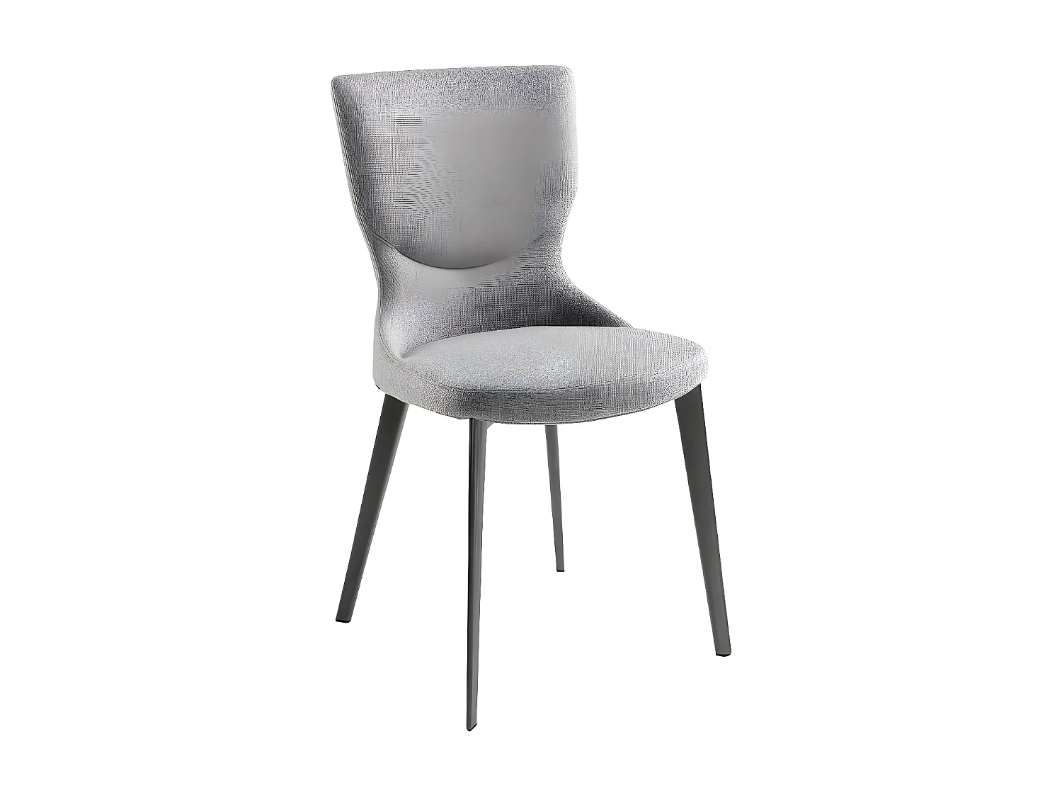 Chaise en tissu gris 4131 ANGEL CERDA