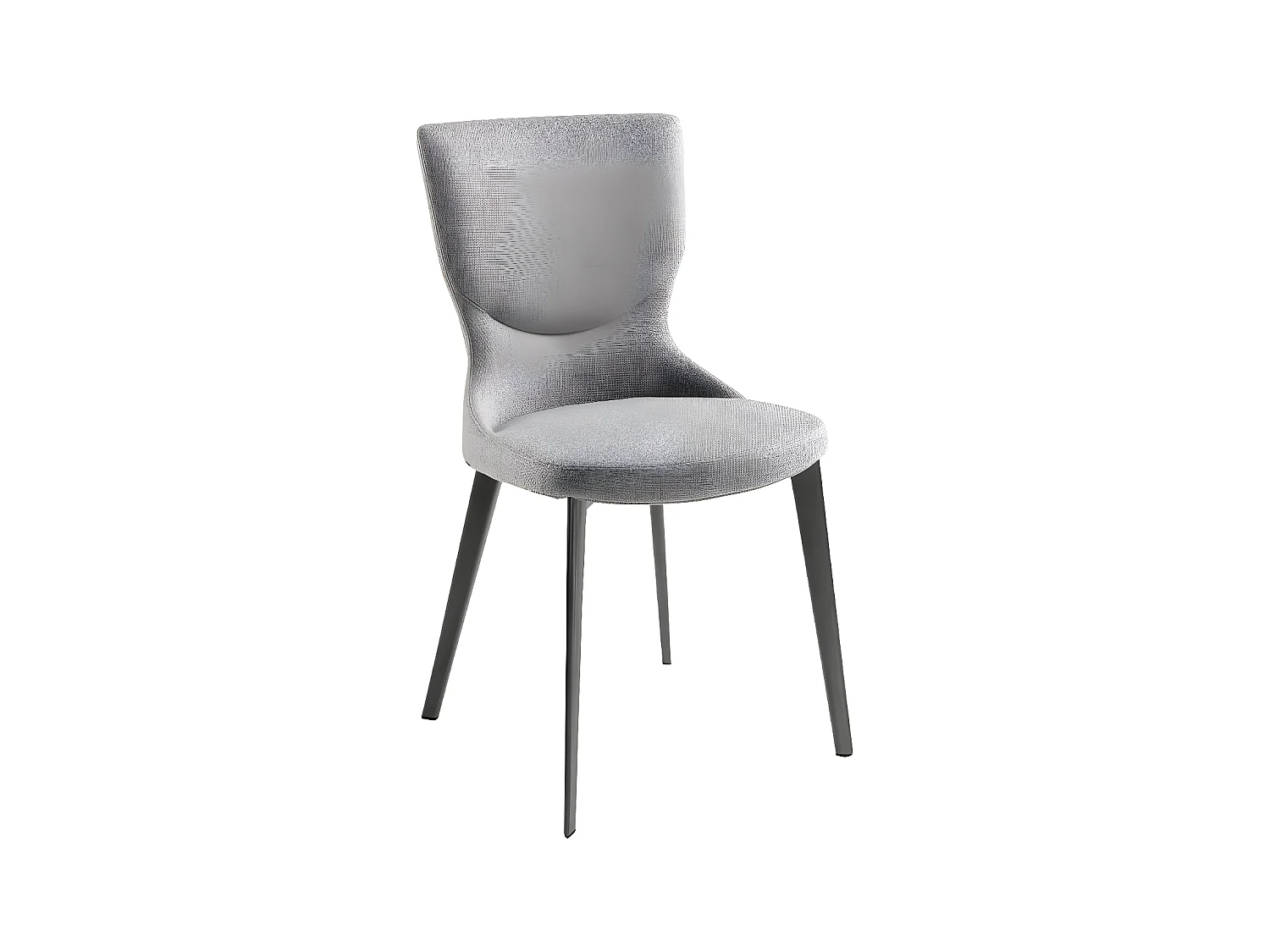 Chaise en tissu gris 4131 ANGEL CERDA