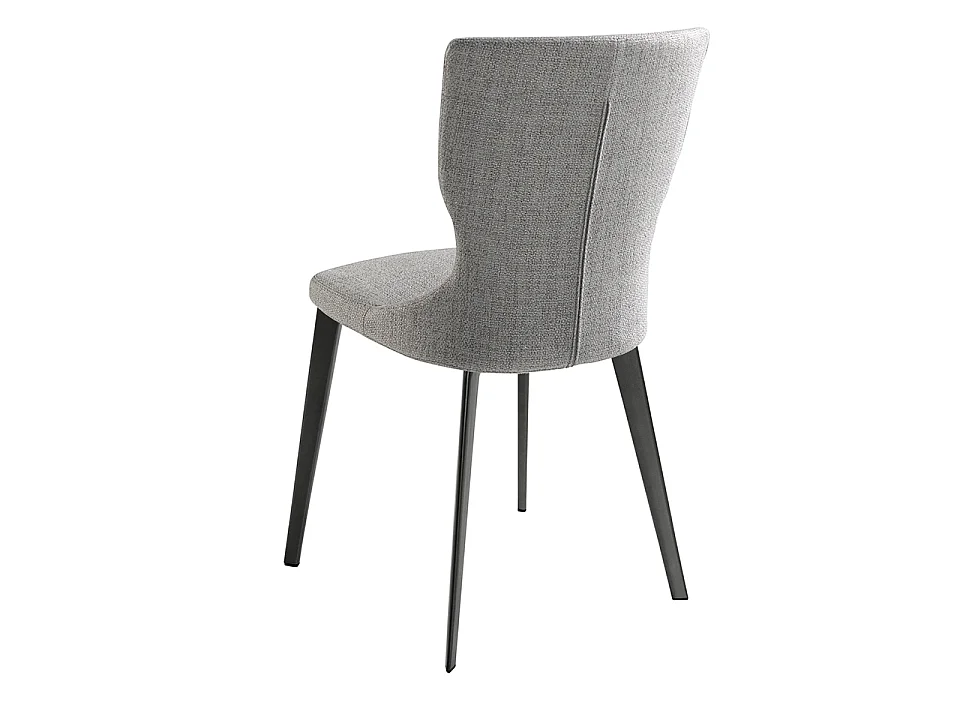 Chaise en tissu gris 4131 ANGEL CERDA