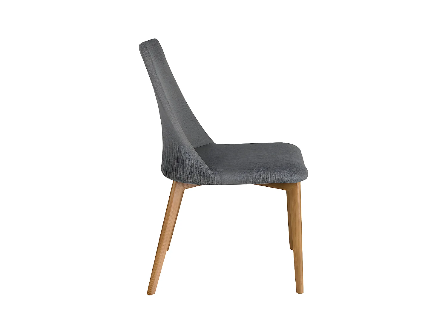 Stuhl aus dunkelgrauem Stoff  4143 ANGEL CERDA