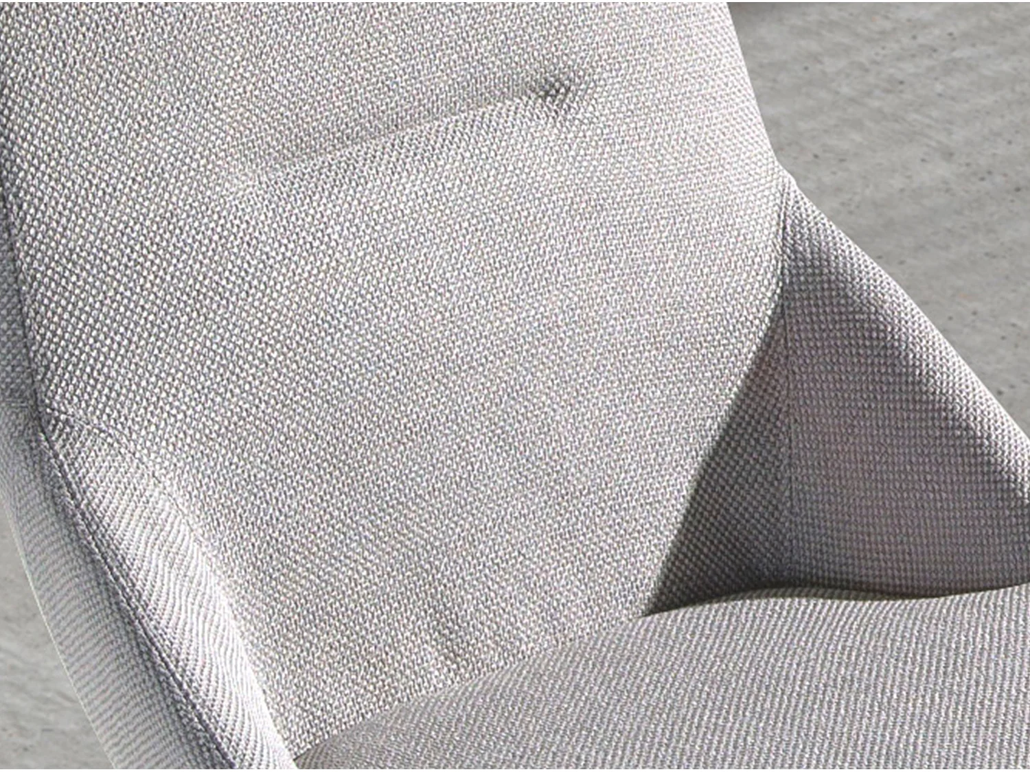 Chaise en tissu gris clair 4132 ANGEL CERDA