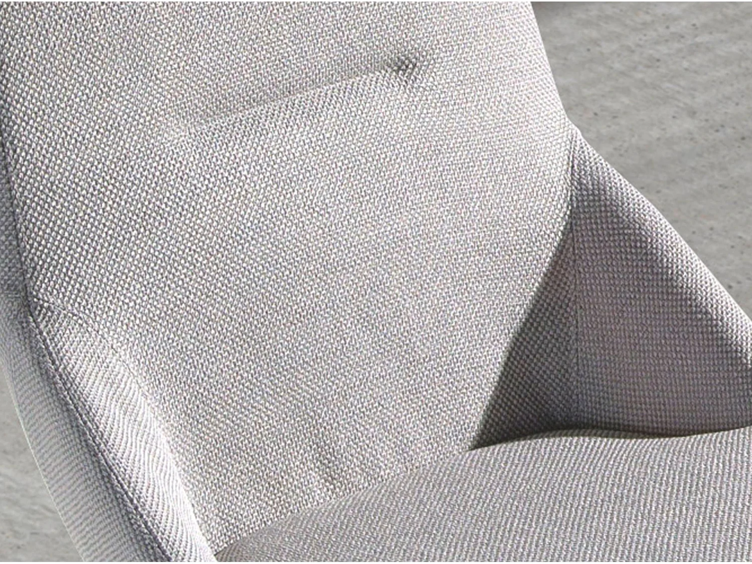 Sedia in tessuto grigio chiaro   4132 ANGEL CERDA