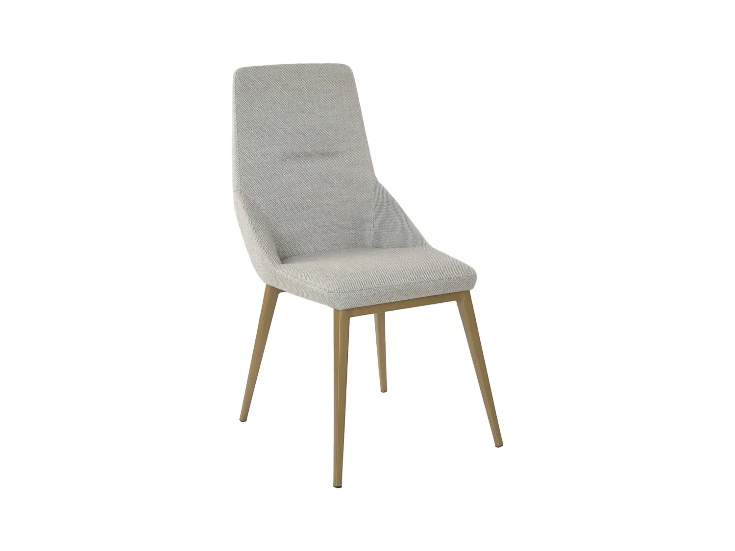 Chaise en tissu gris clair 4132 ANGEL CERDA