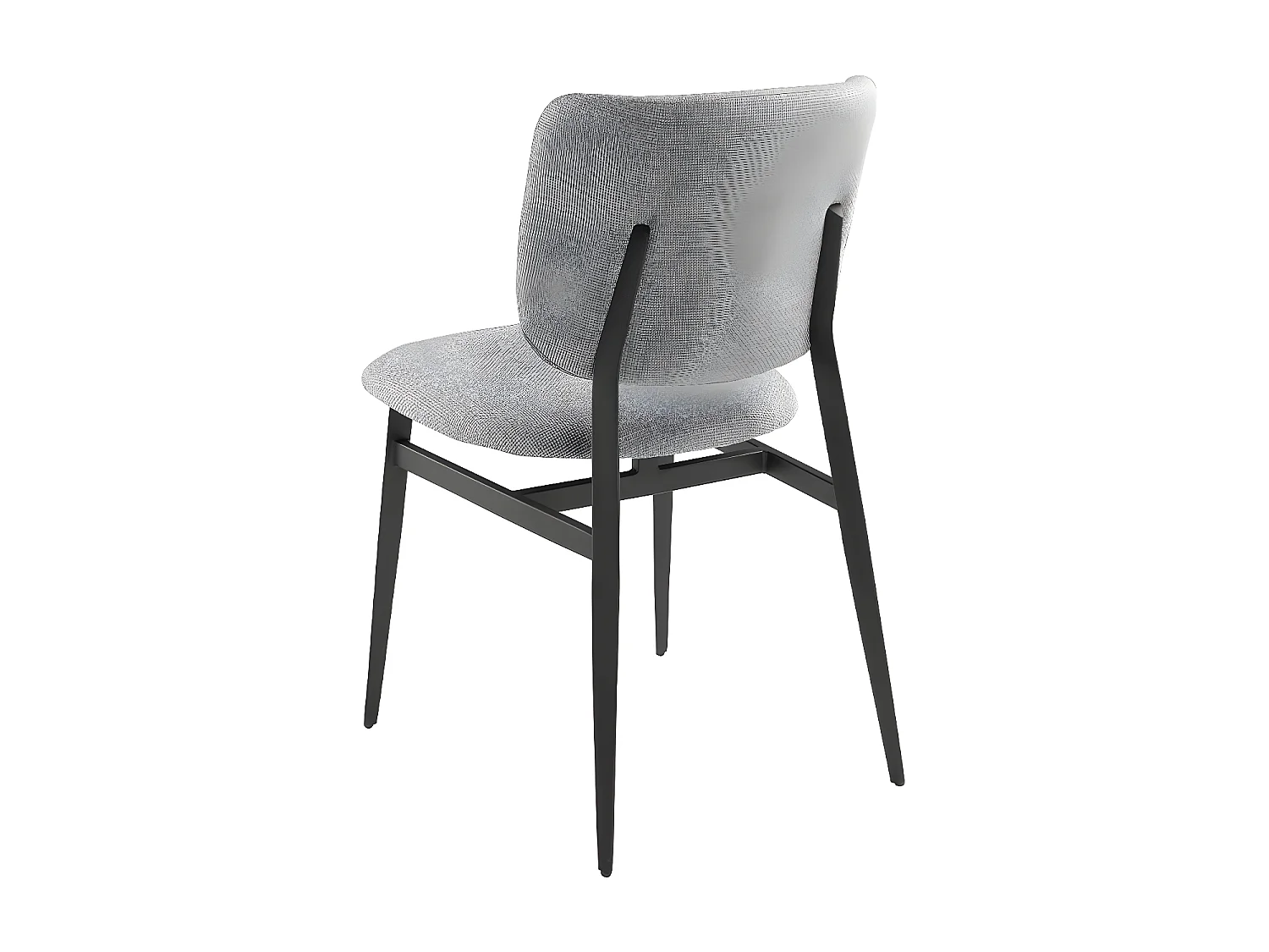 Stoel van lichtgrijze stof 4147 ANGEL CERDA