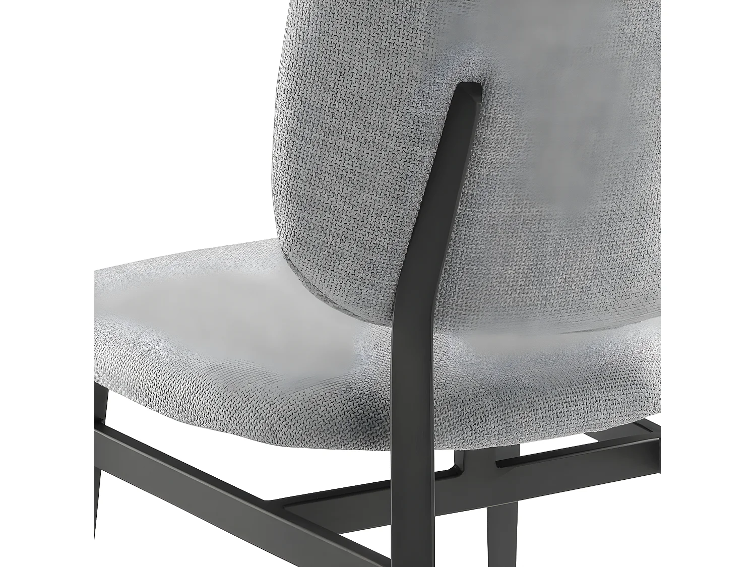 Stoel van lichtgrijze stof 4147 ANGEL CERDA