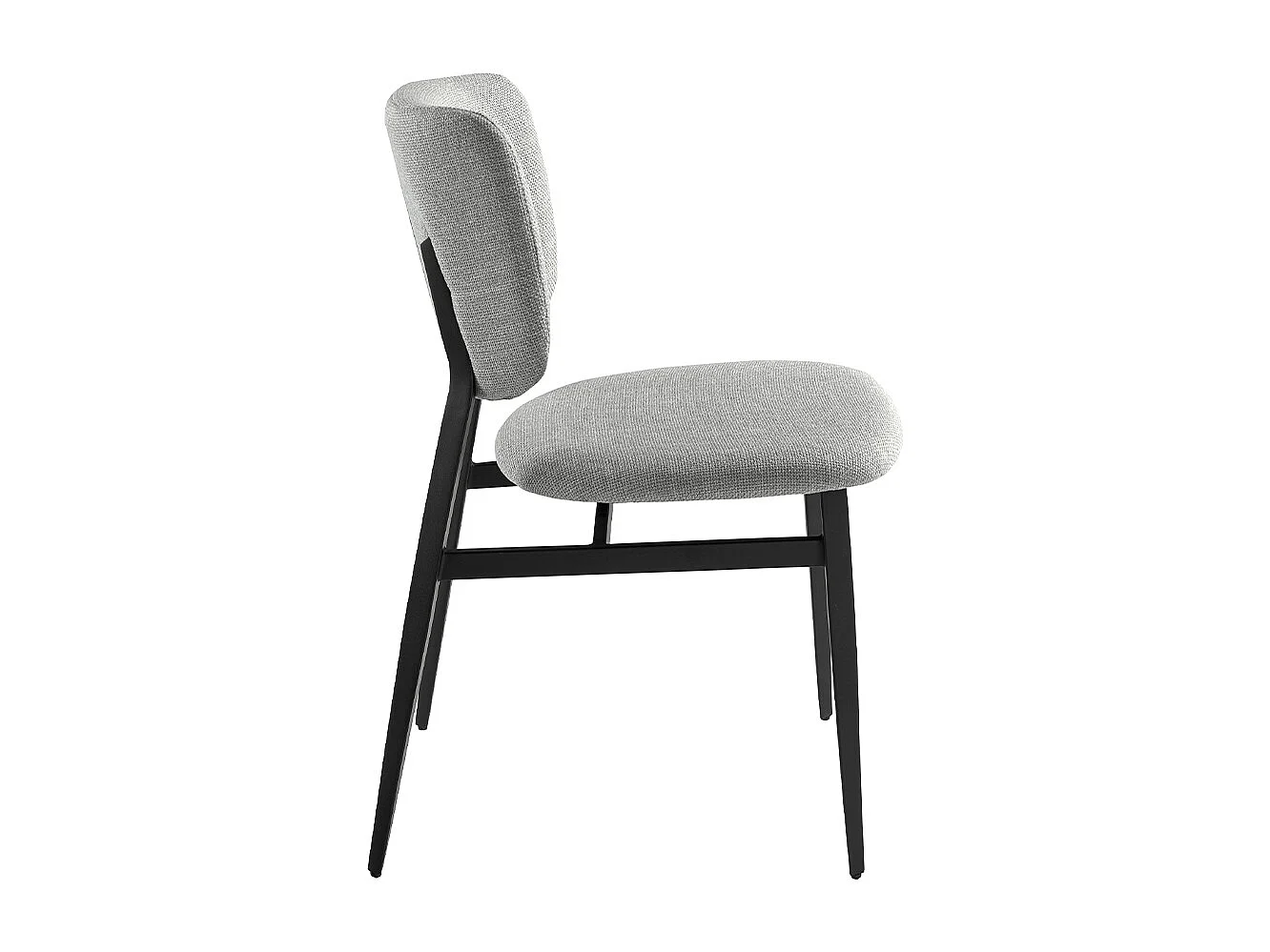 Chaise en tissu gris clair 4147 ANGEL CERDA