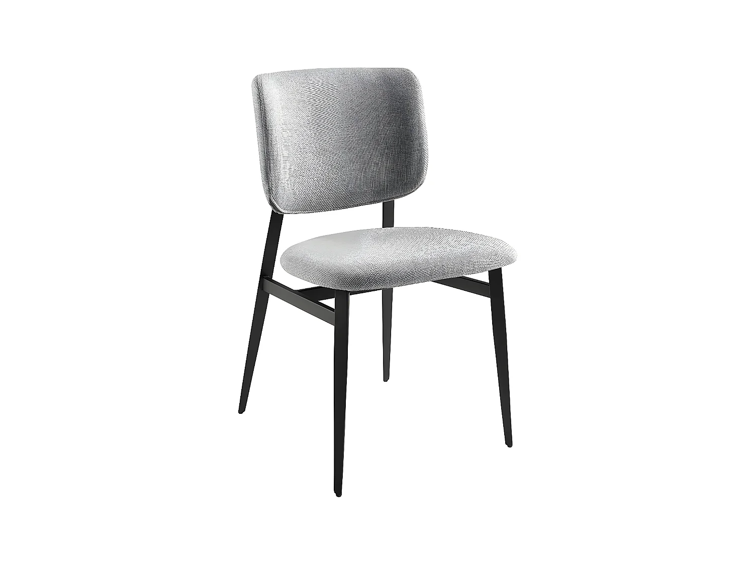 Chaise en tissu gris clair 4147 ANGEL CERDA