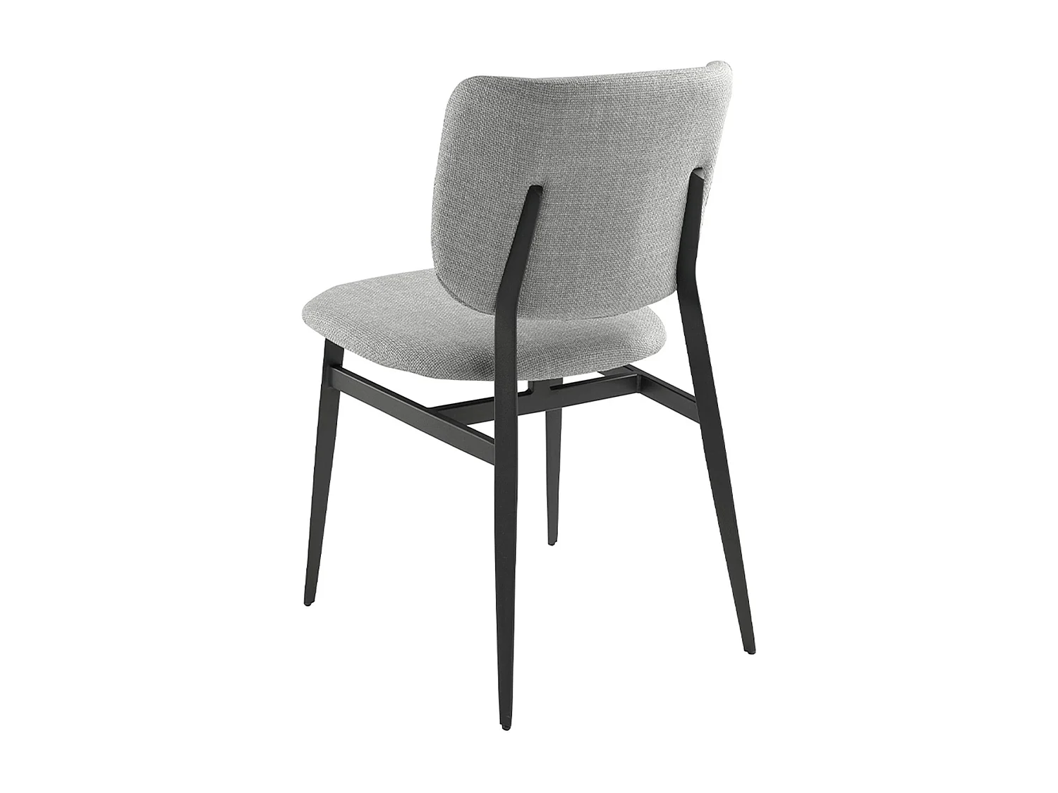 Chaise en tissu gris clair 4147 ANGEL CERDA