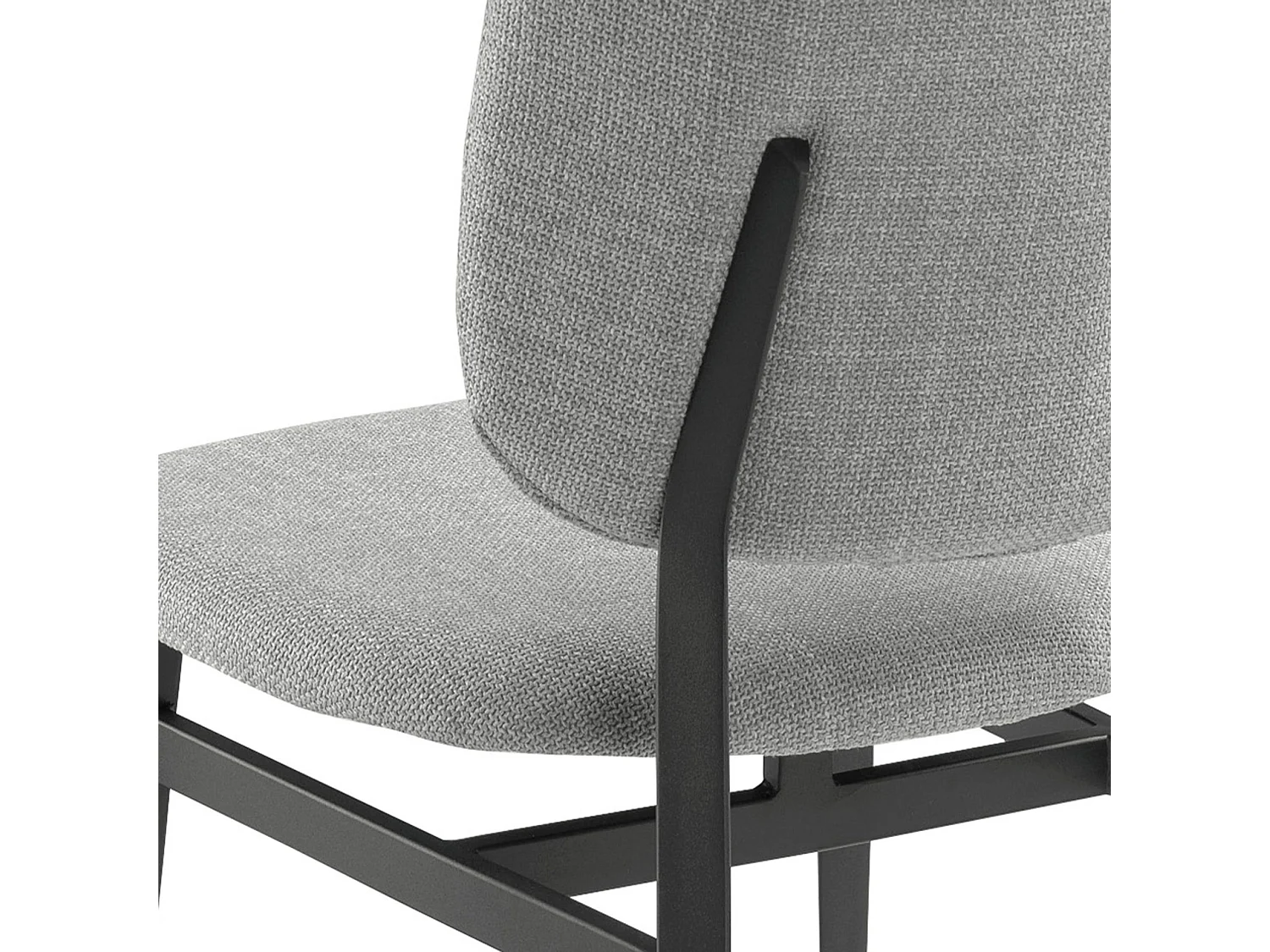 Stuhl aus hellgrauem Stoff 4147 ANGEL CERDA