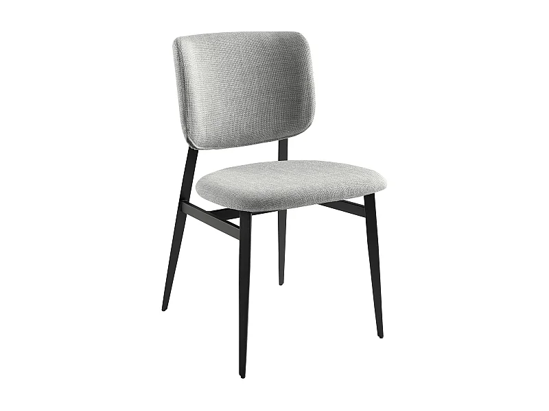Chaise en tissu gris clair 4147 ANGEL CERDA