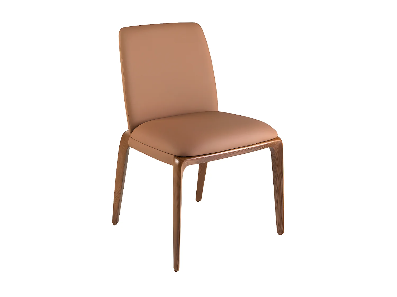 Bruine eco-leren stoel 4135 ANGEL CERDA