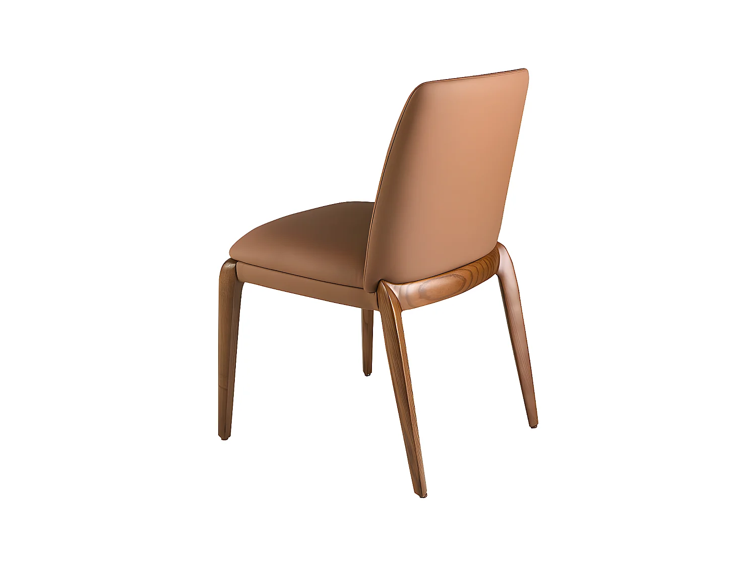 Bruine eco-leren stoel 4135 ANGEL CERDA