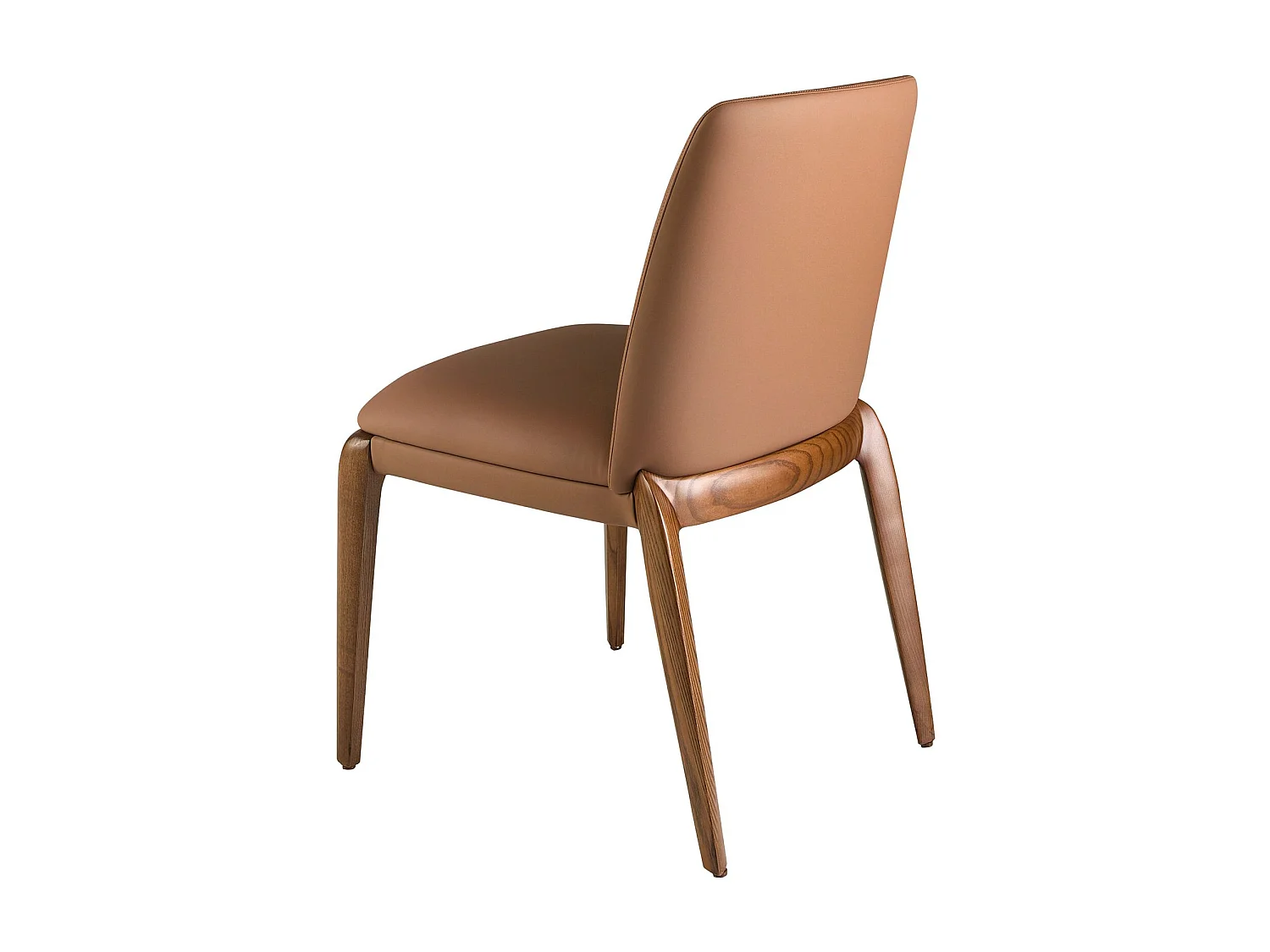 Chaise en similicuir marron 4135 ANGEL CERDA