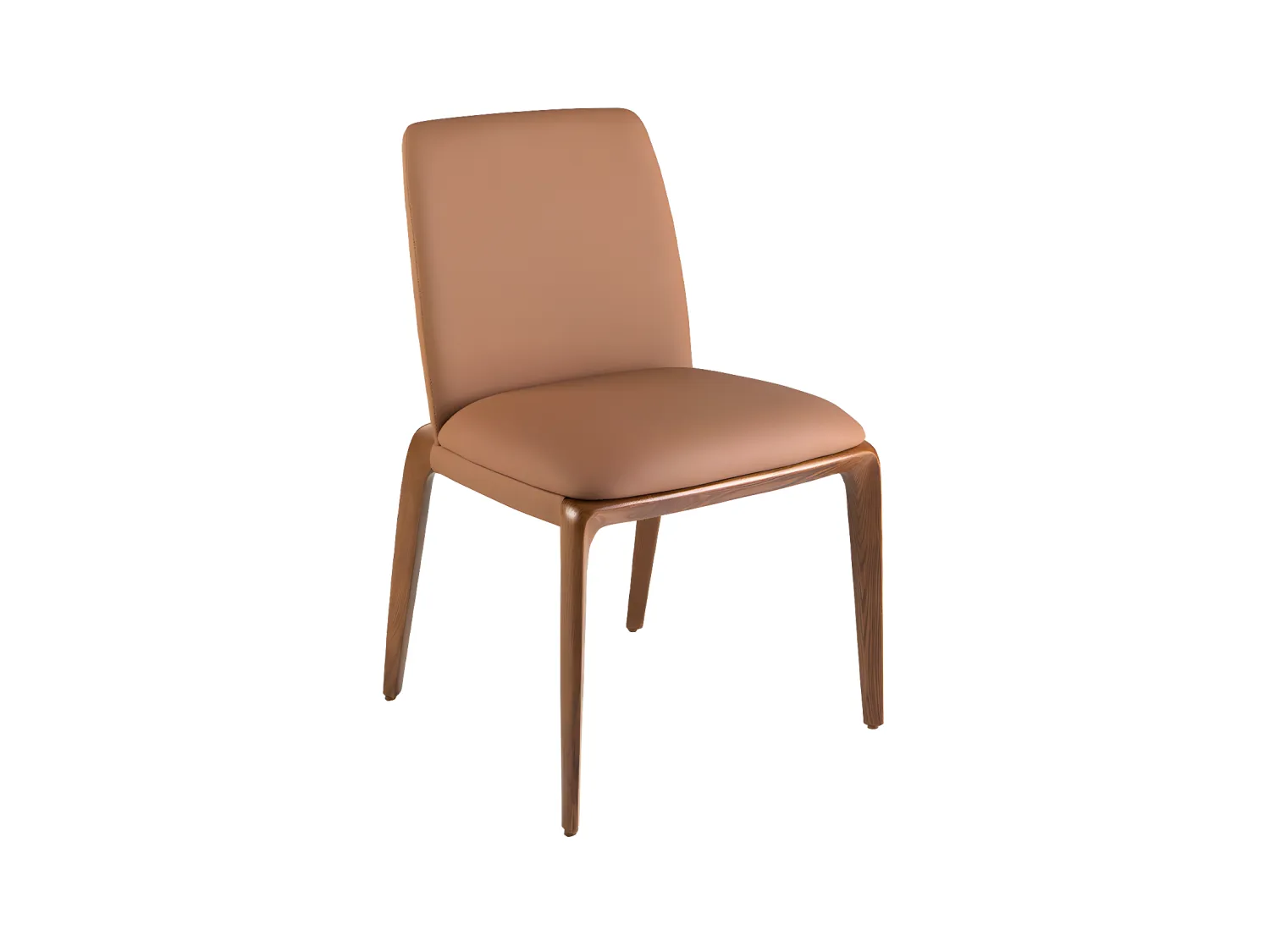 Silla polipiel marrón  4135 ANGEL CERDA