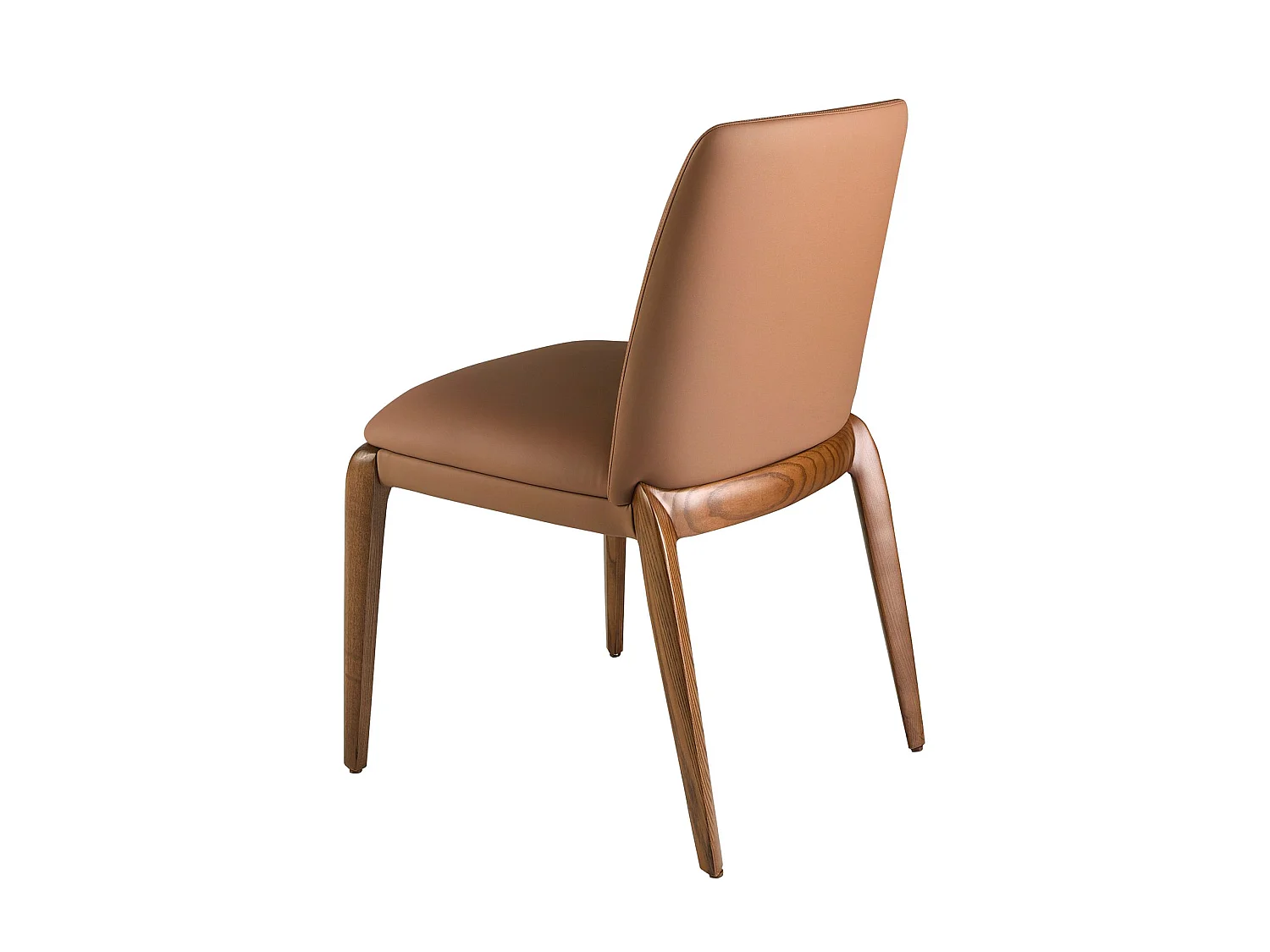 Chaise en croûte de cuir marron 4135 ANGEL CERDA