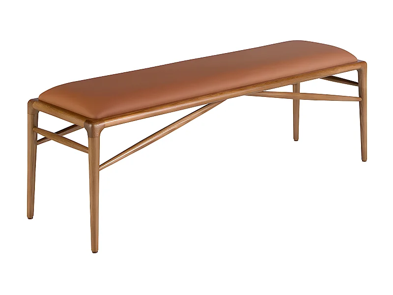 Hocker aus braunem Öko-Leder  5112 ANGEL CERDA