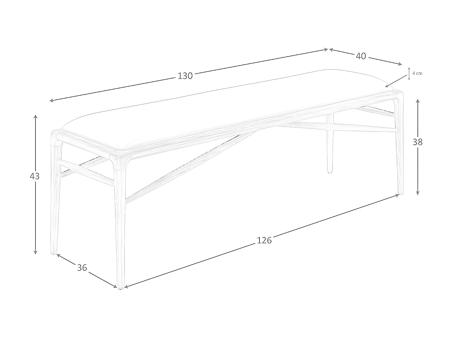 Brązowy stołek z ekoskóry