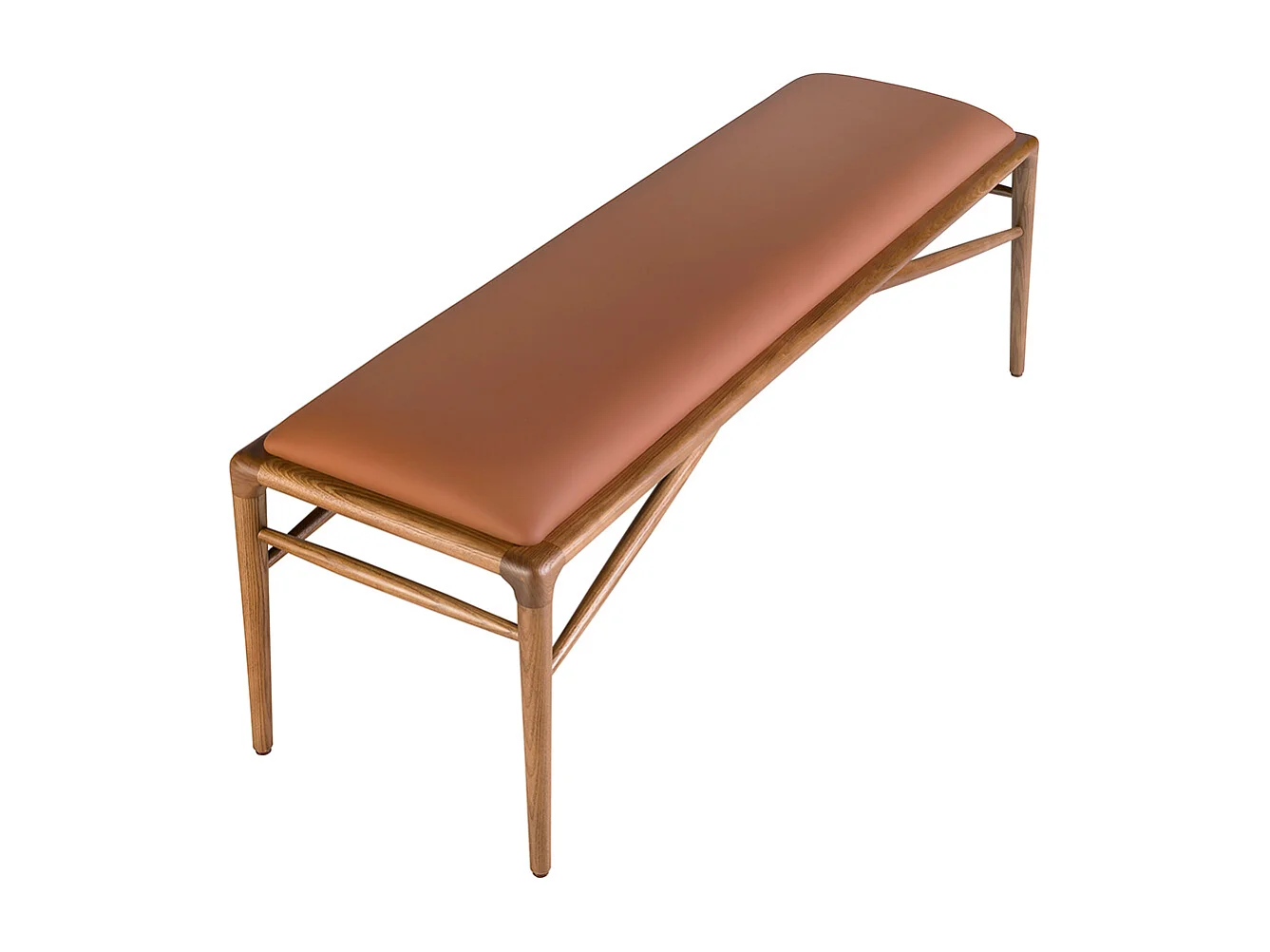 Tabouret en similicuir marron 5112 ANGEL CERDA