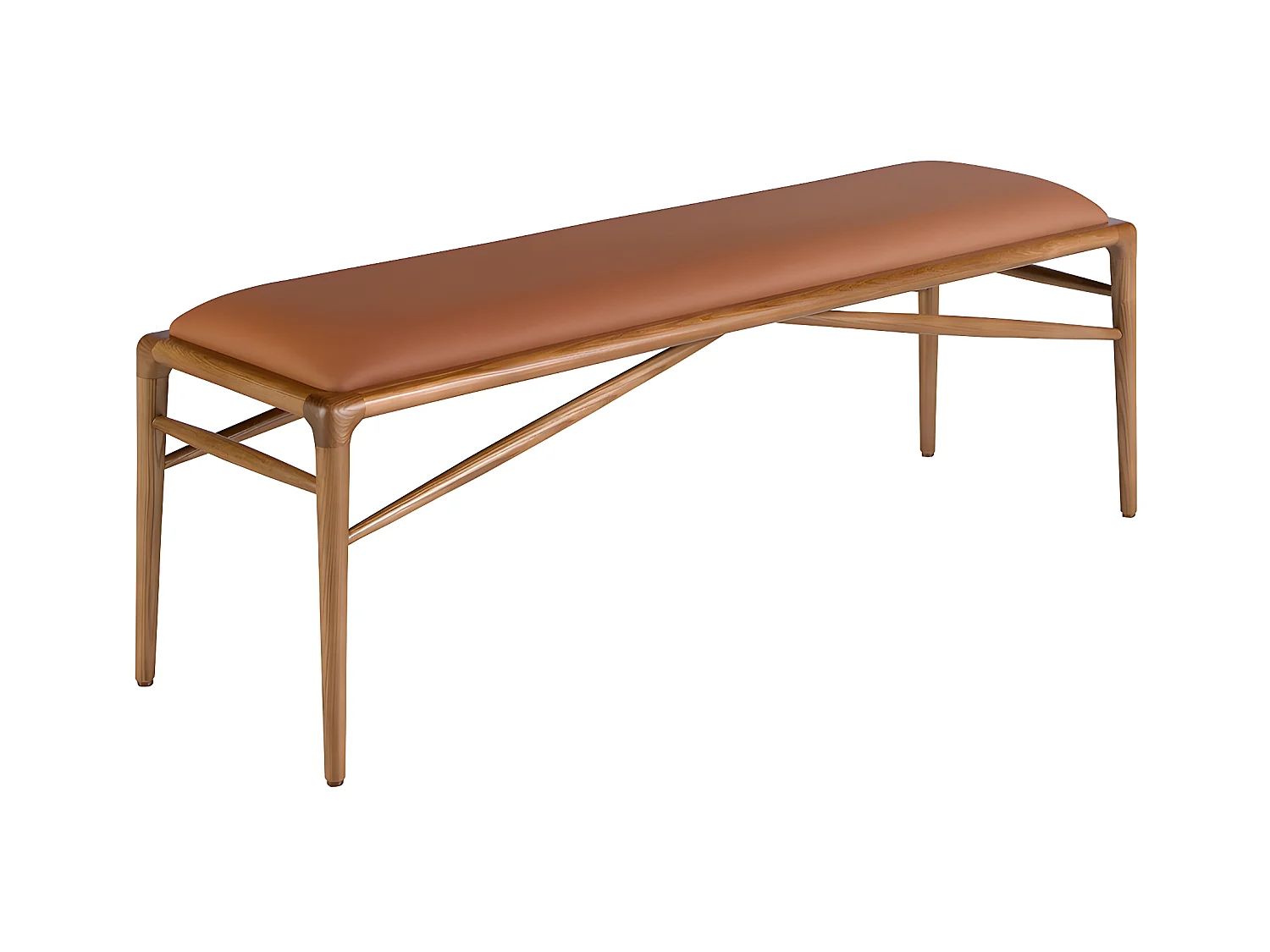 Tabouret en simili cuir marron 5112 ANGEL CERDA