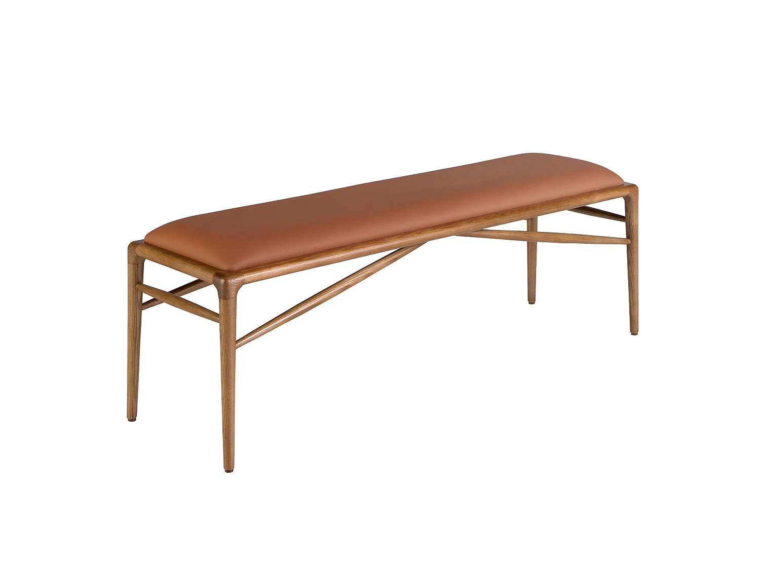 Tabouret en similicuir marron 5112 ANGEL CERDA