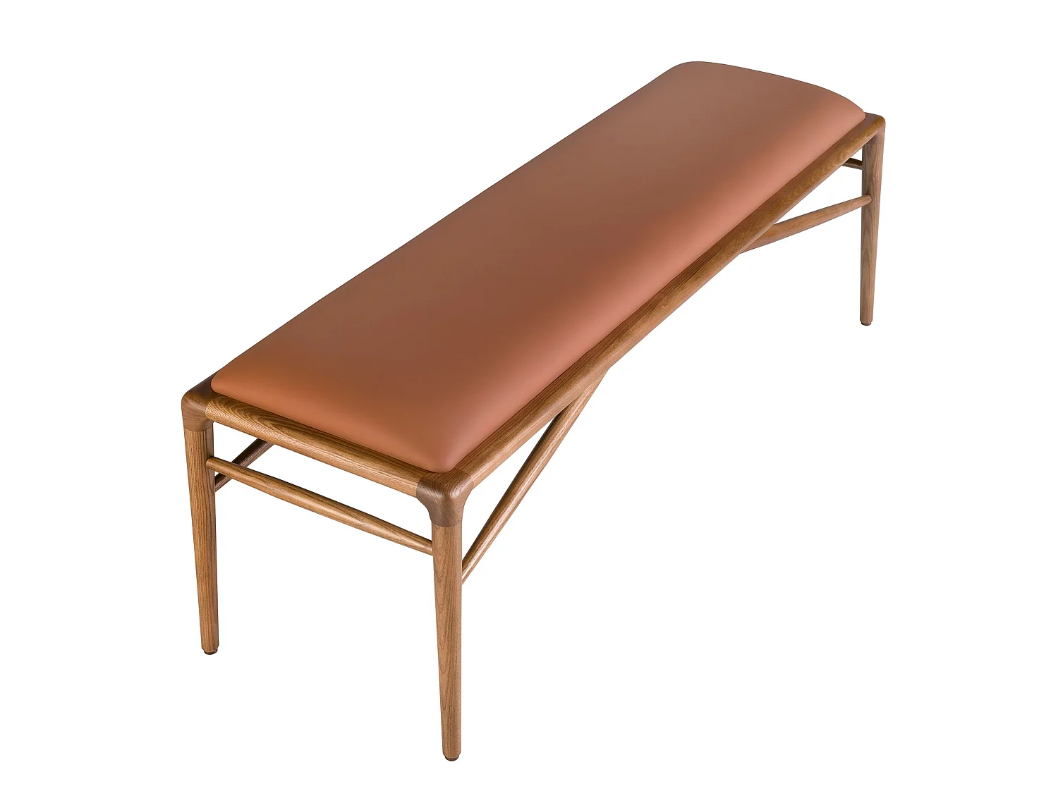 Tabouret en similicuir marron 5112 ANGEL CERDA