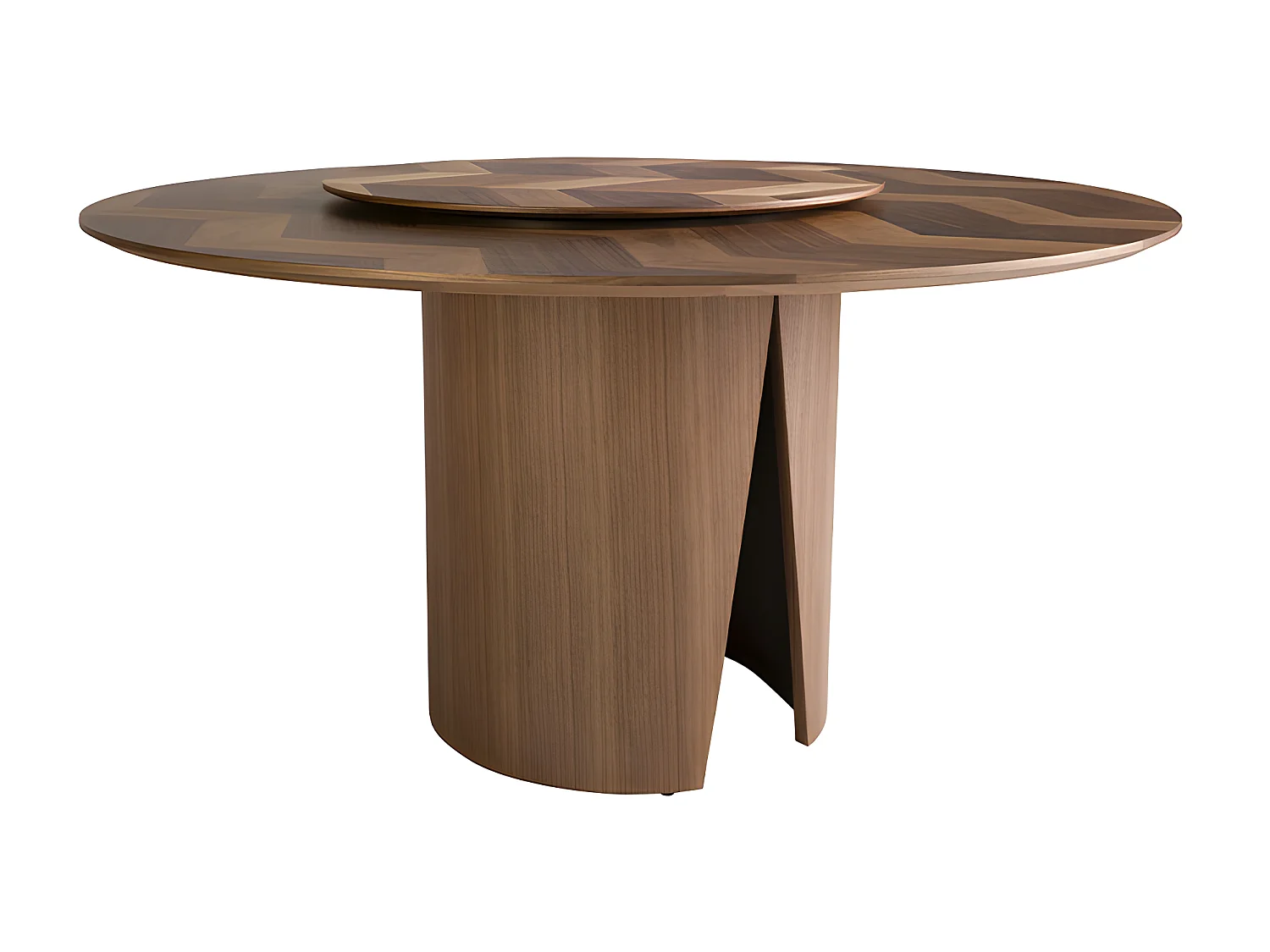 Tavolo da pranzo rotonda noce   1130 ANGEL CERDA