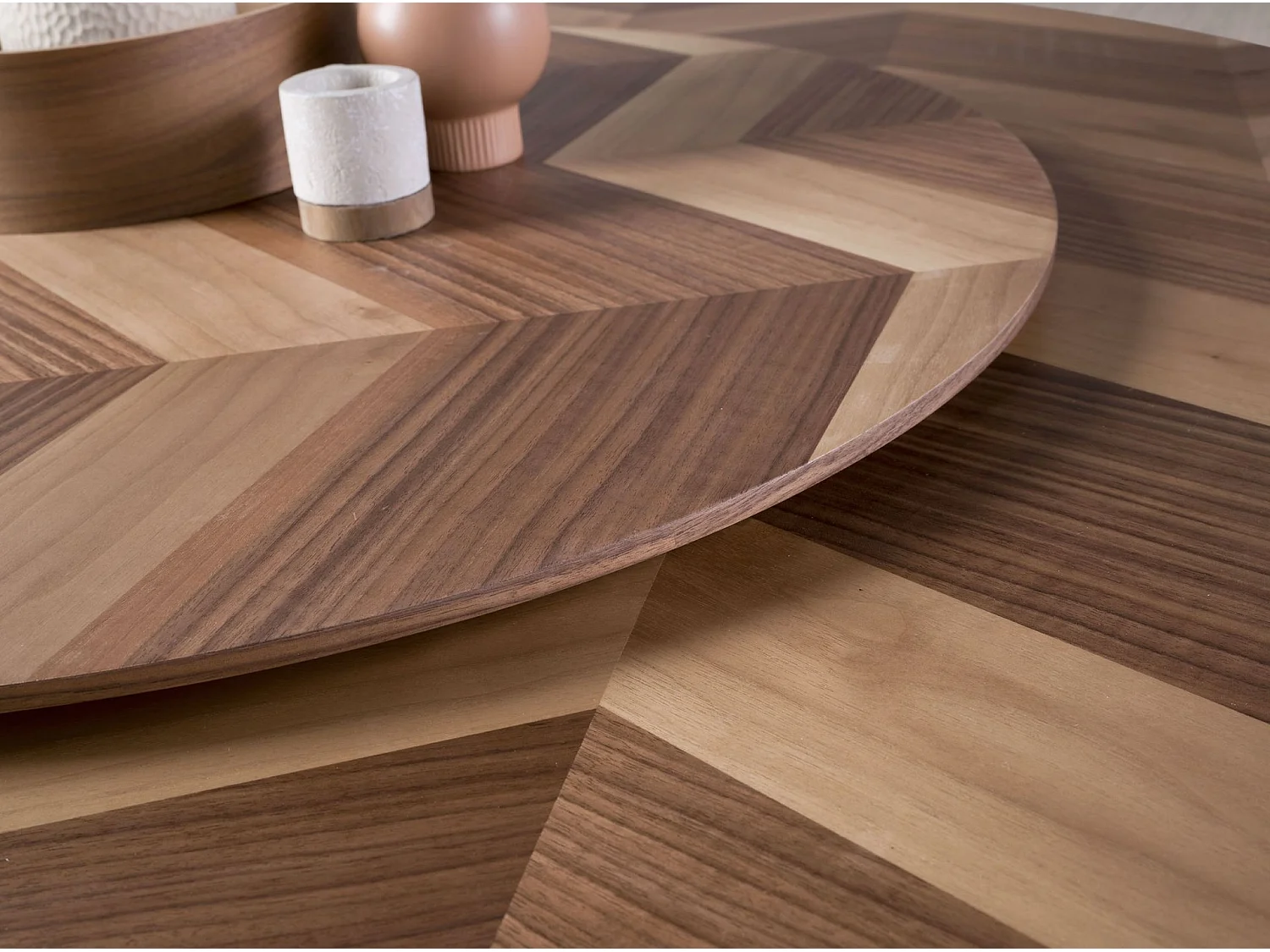 Tavolo da pranzo rotonda noce 1130 ANGEL CERDA